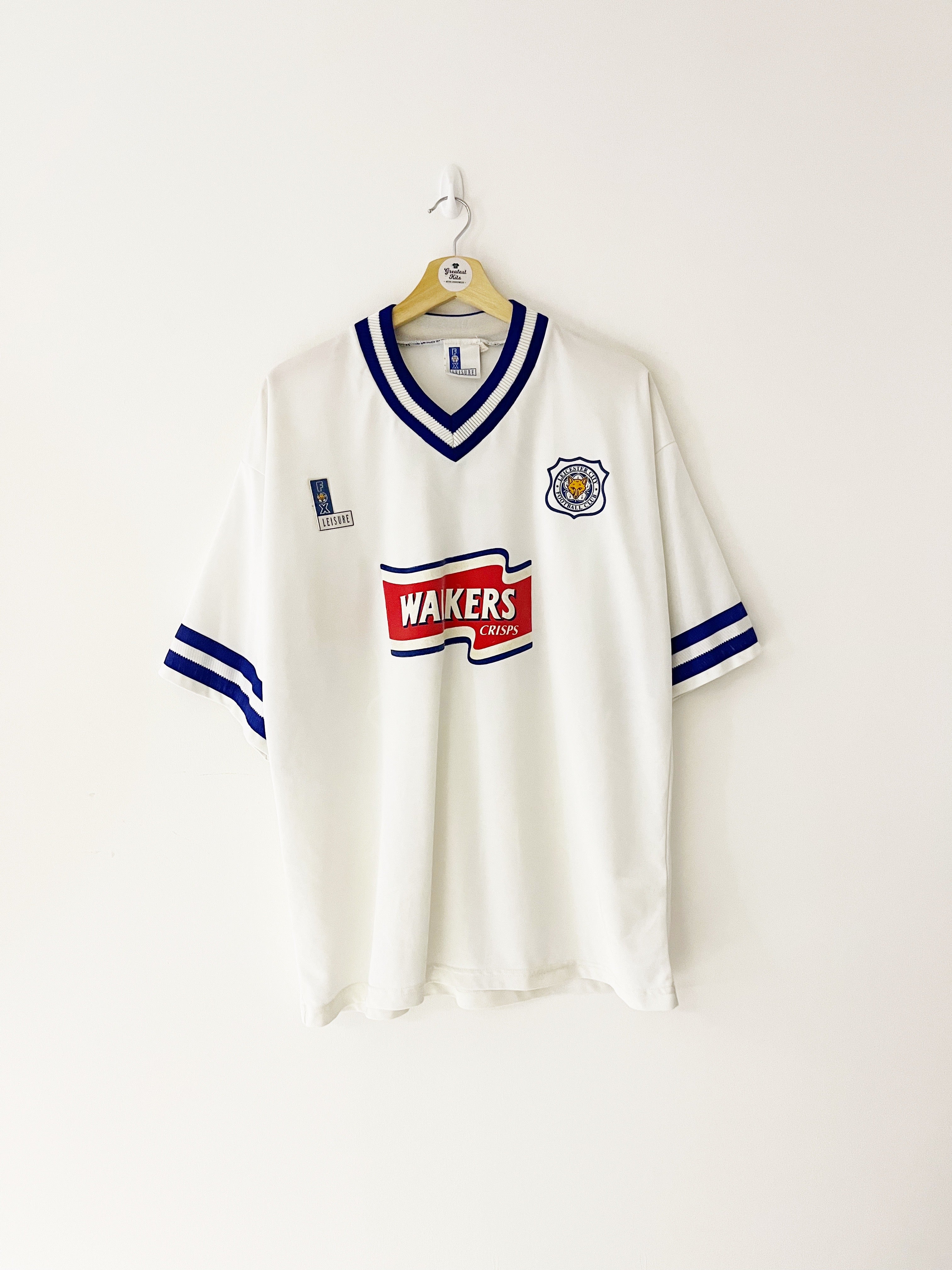 Camiseta visitante del Leicester 1996/98 n.º 2 (L) 8,5/10