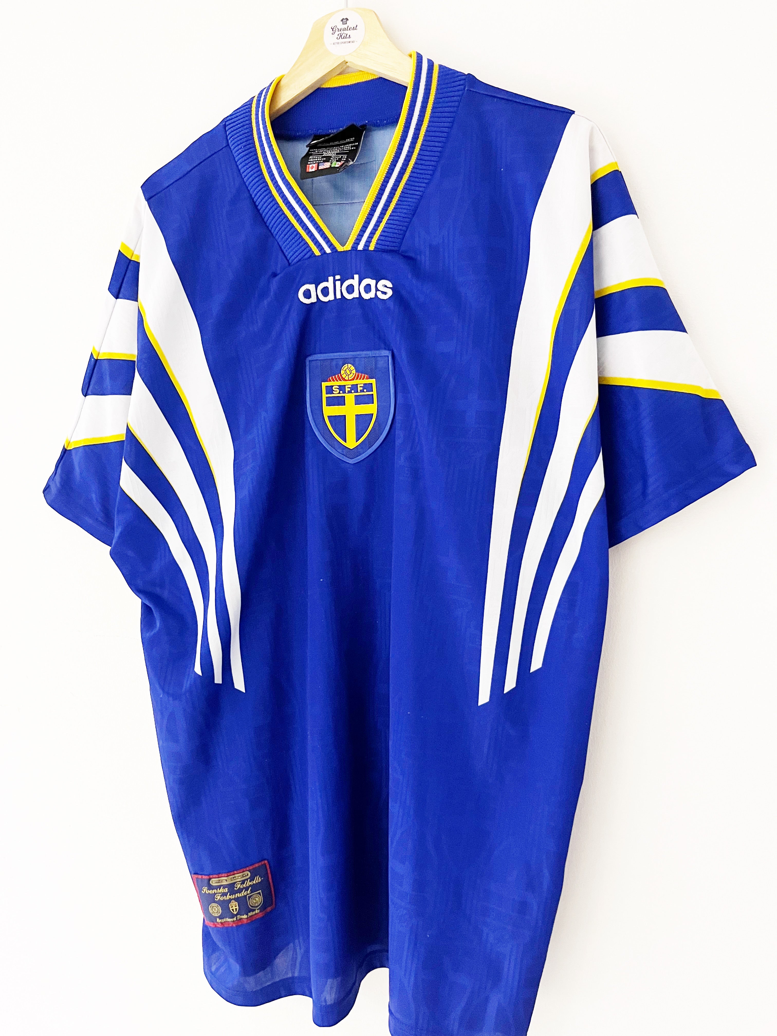 1996/98 Sweden Away Shirt (XL) 8.5/10