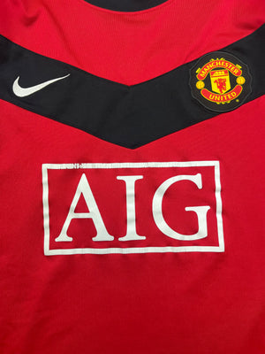 2009/10 Manchester United Home L/S Shirt (XL) 7.5/10