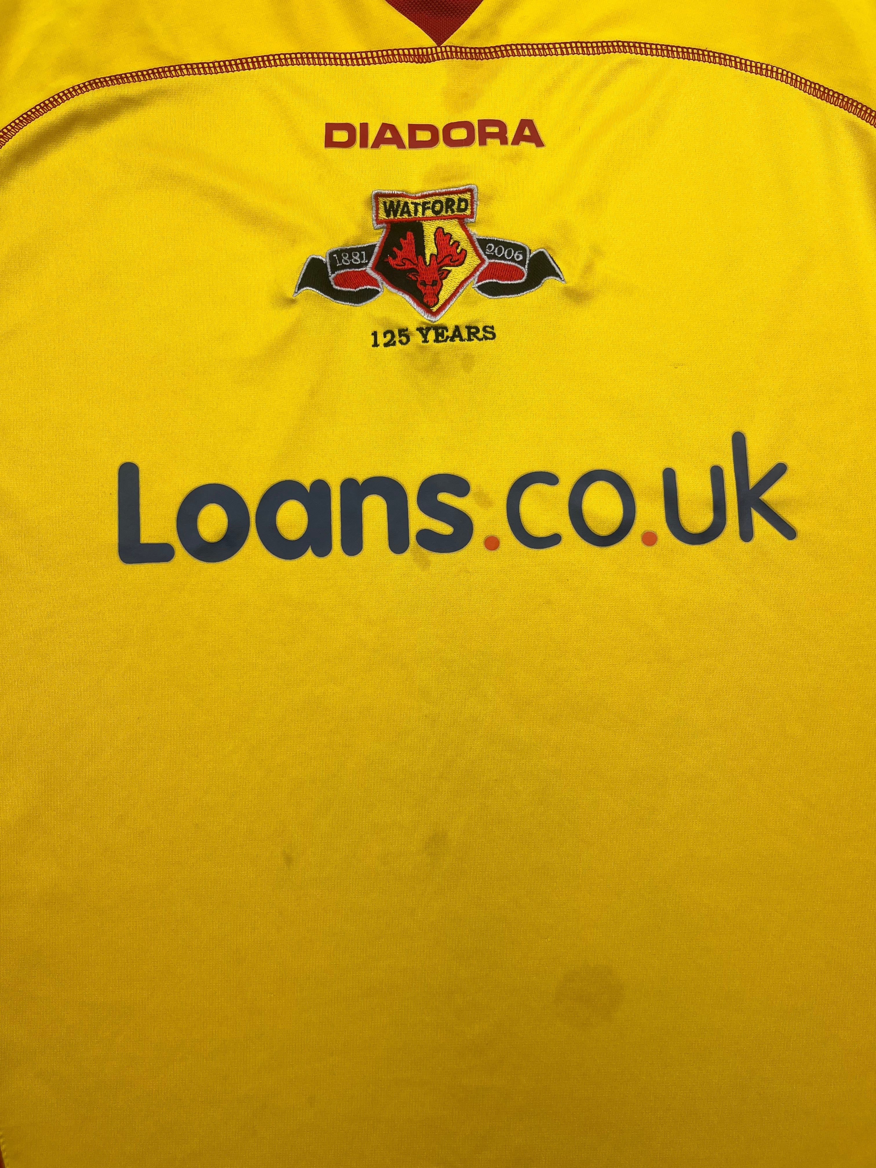 2006/07 Watford *125 Years* Home Shirt (L) 5/10