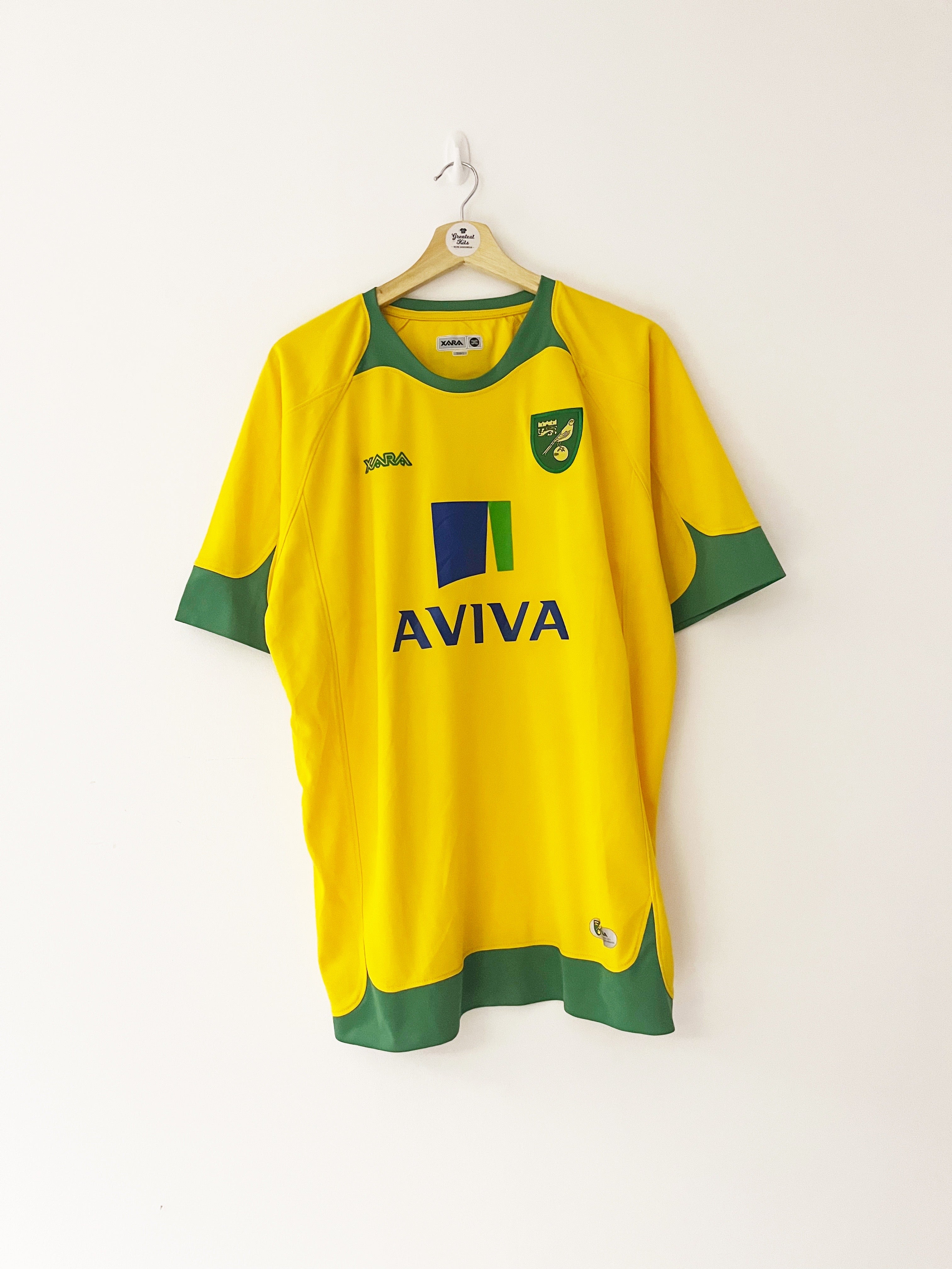 2008/09 Norwich Home Shirt (L) 9/10