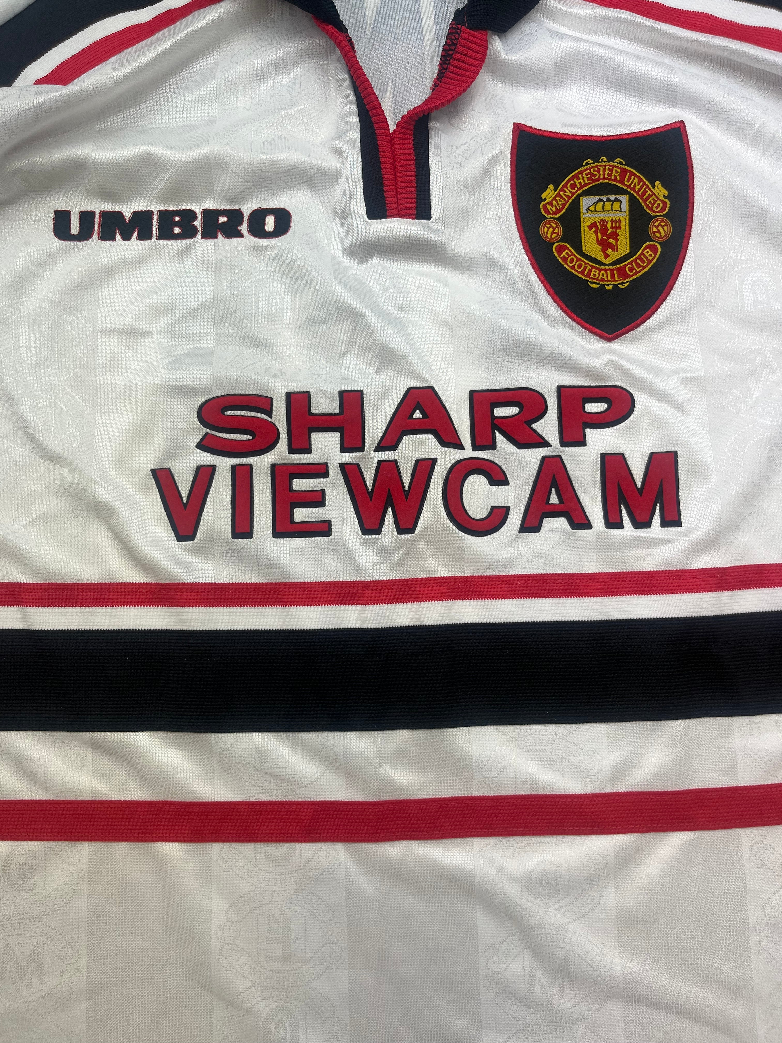 1997/99 Manchester United Away L/S Shirt Sheringham #10 (L) 9.5/10