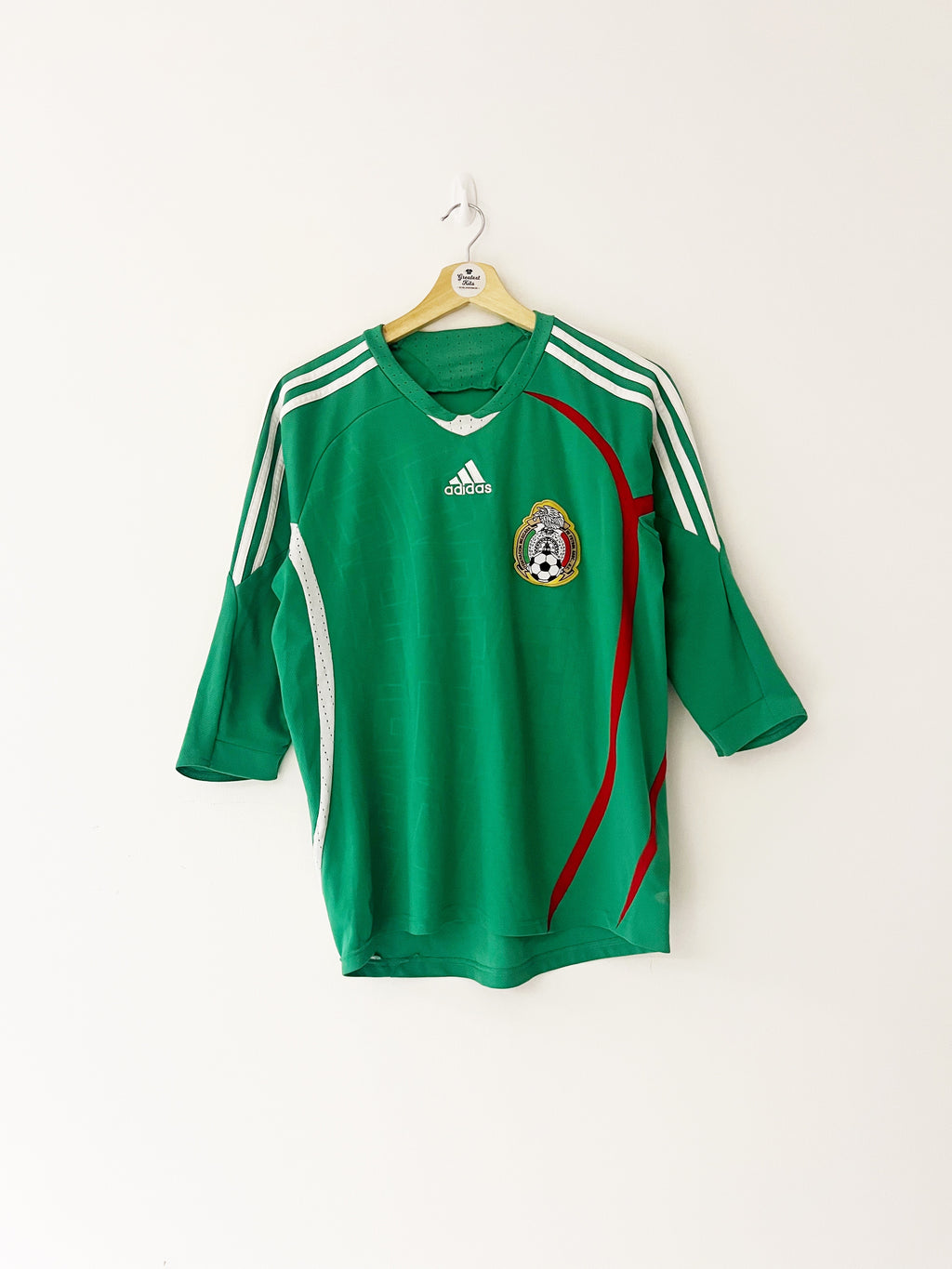 2008/09 Mexico Home 3/4 Sleeve Shirt (S) 8/10