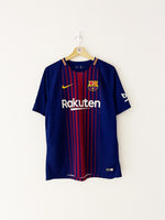2017/18 Barcelona Home Shirt (L) 9/10