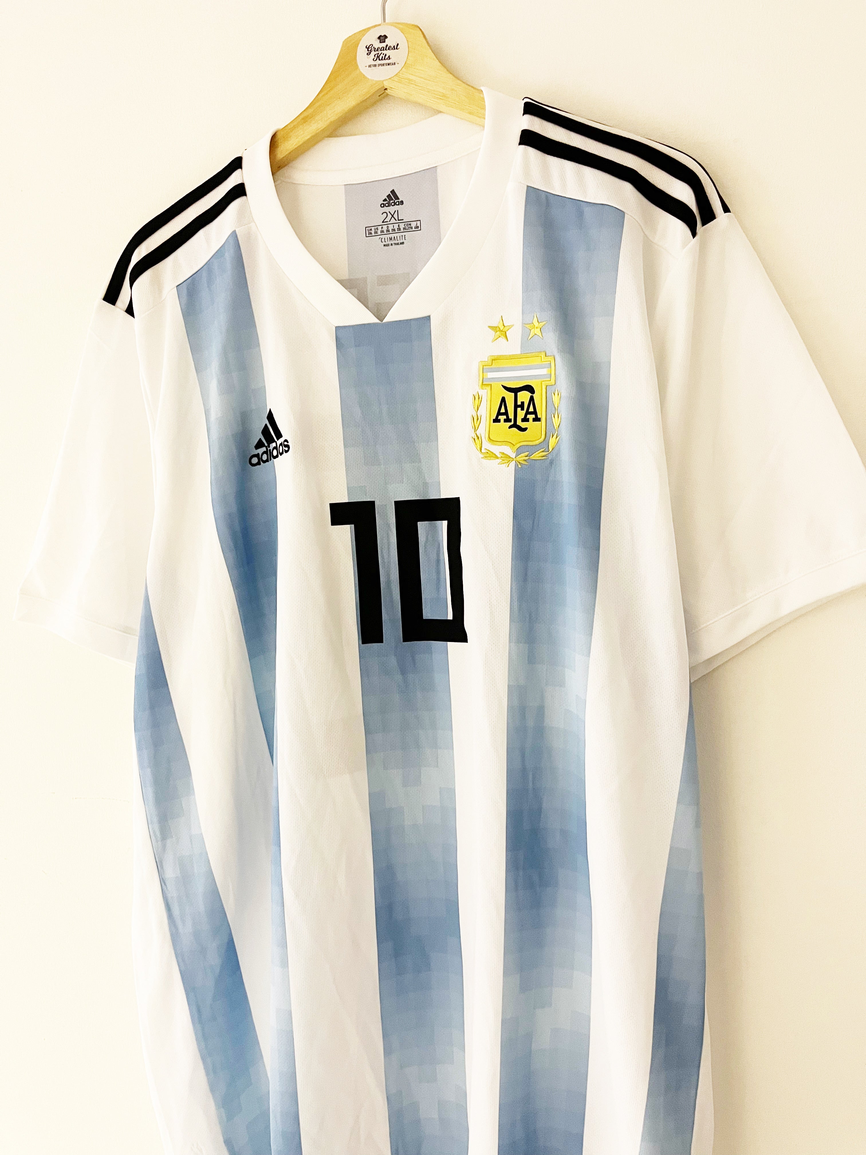 2018/19 Argentina Home Shirt Messi #10 (XXL) 8.5/10