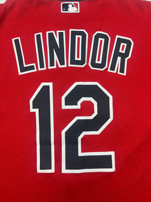 2018/19 Cleveland Indians Majestic Away Cool Base Jersey Lindor #12 (XL) 9/10