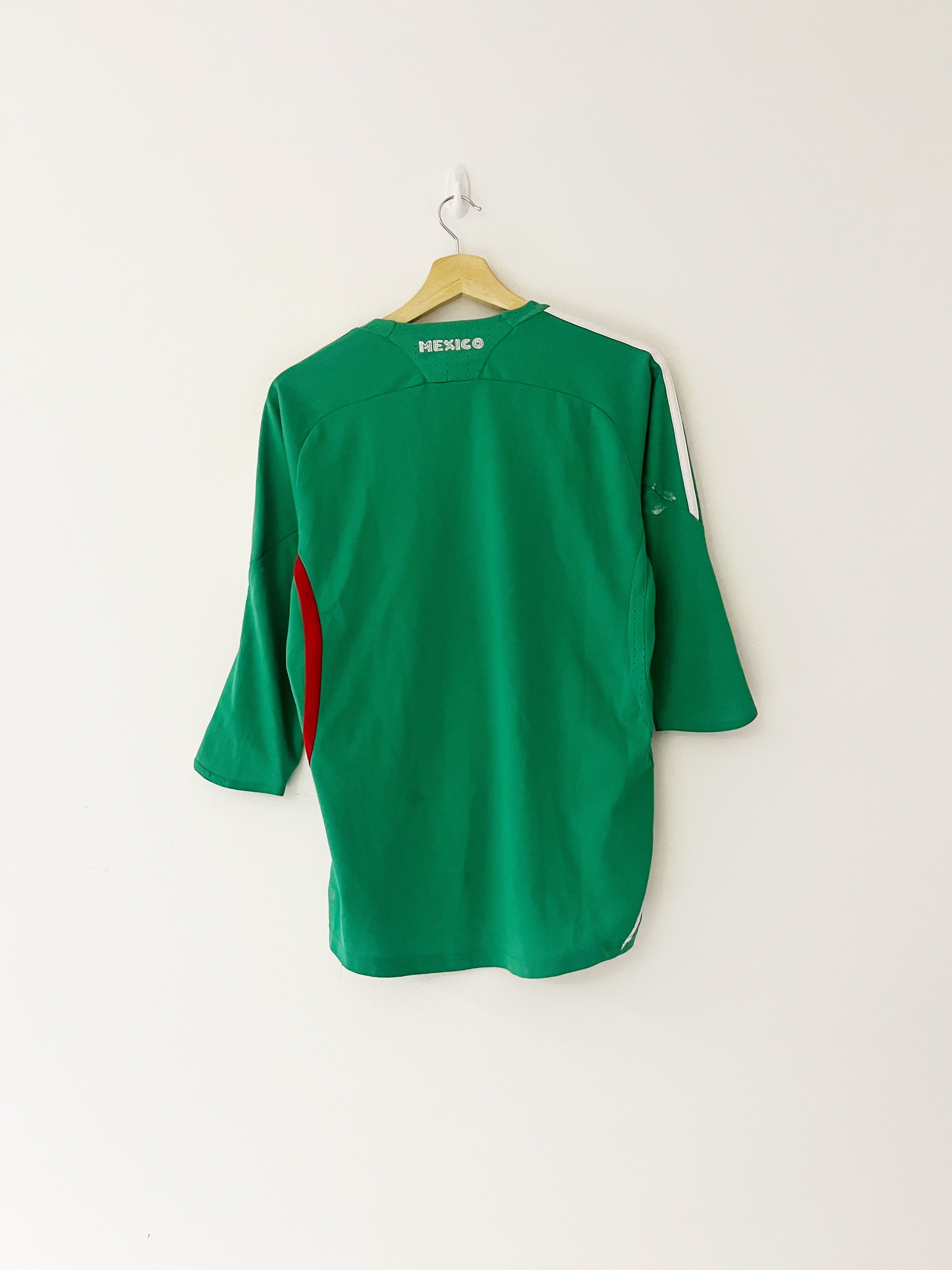 2008/09 Mexico Home 3/4 Sleeve Shirt (S) 8/10