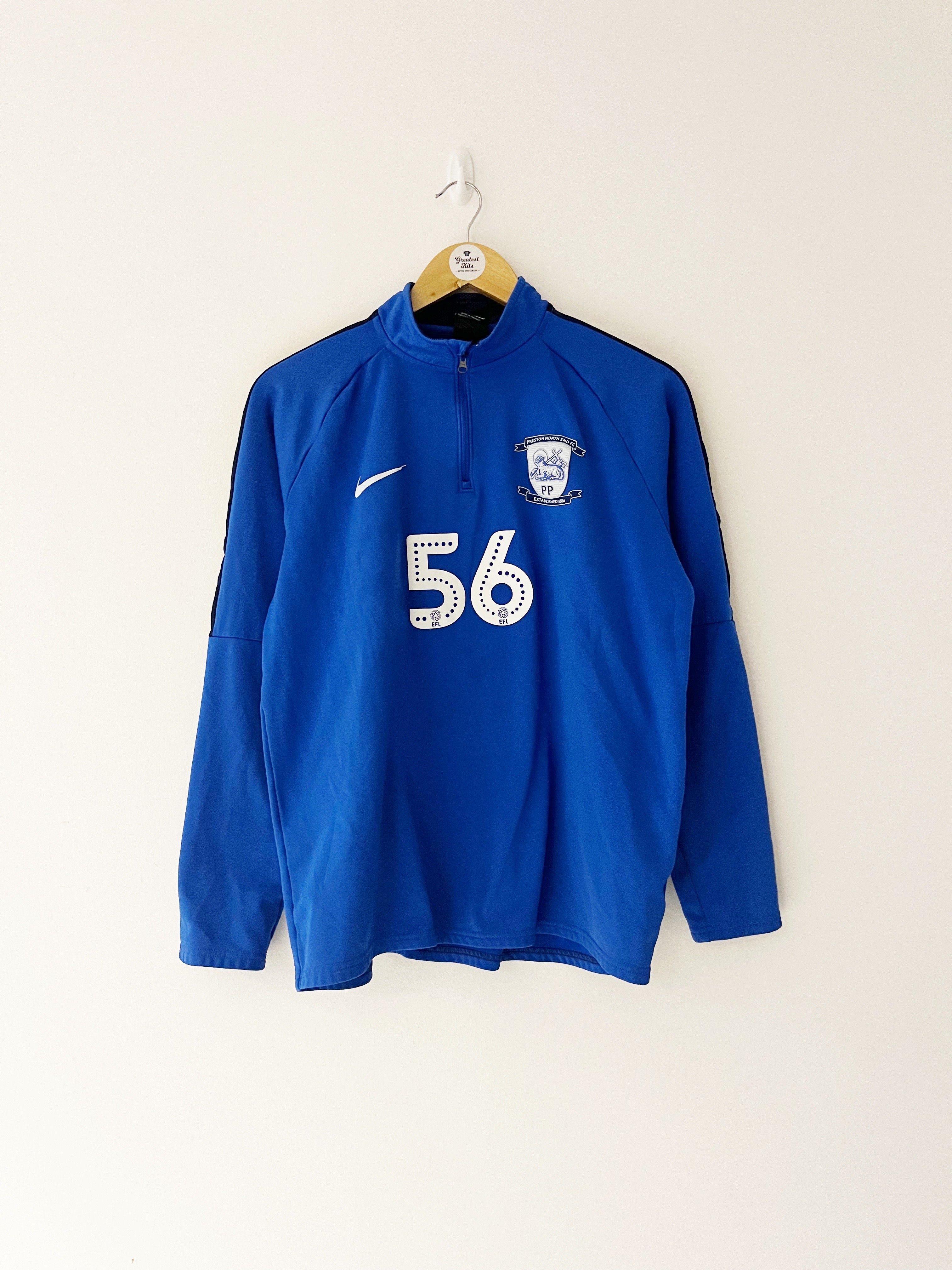 2019/20 Preston North End 1/4 Zip *Player Issue* Training Top #56 (M) 9/10