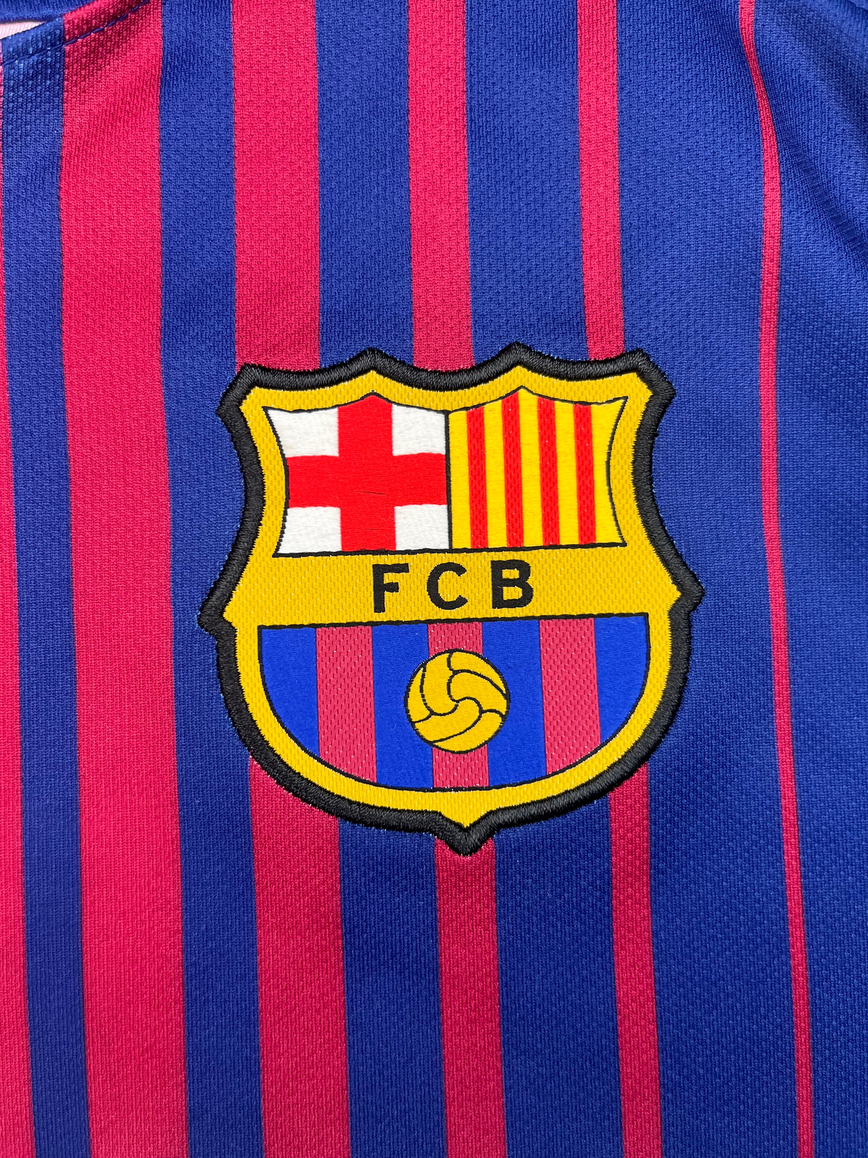 2017/18 Barcelona Home Shirt (L) 9/10