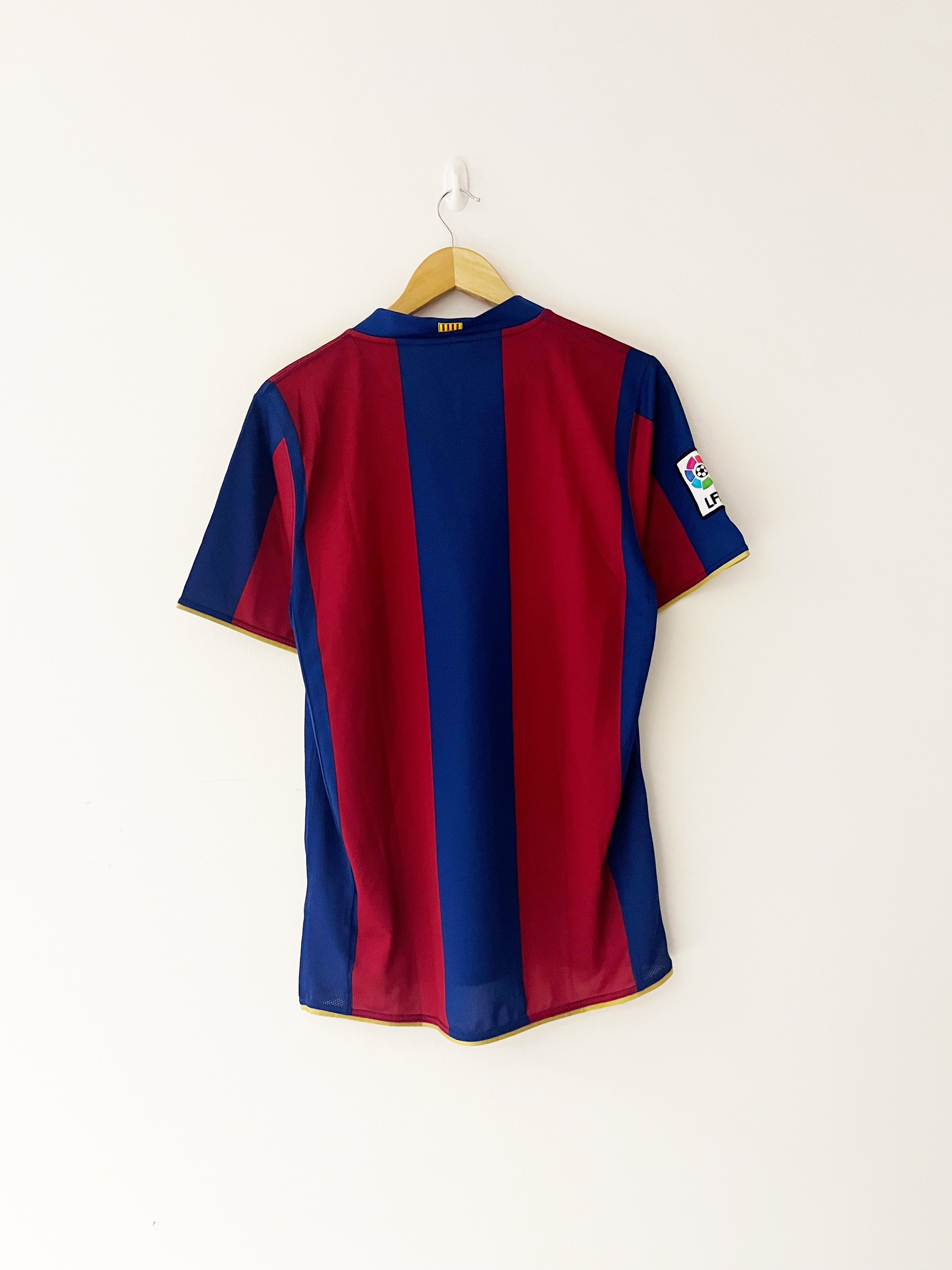 2007/08 Barcelona Home Shirt (M) 9/10