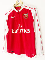 2015/16 Arsenal Home L/S Shirt Arteta #8 (S) 9/10