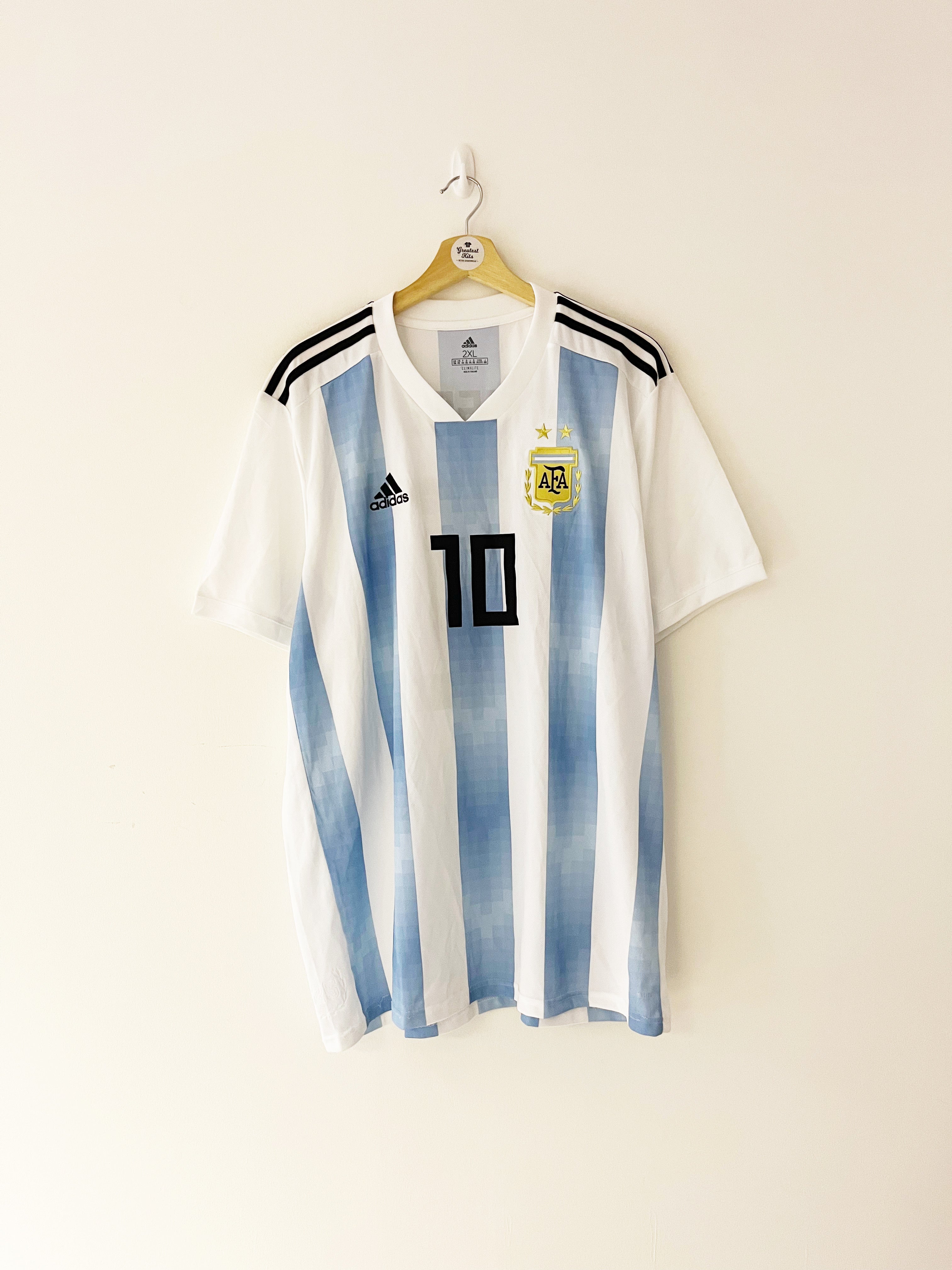 2018/19 Argentina Home Shirt Messi #10 (XXL) 8.5/10