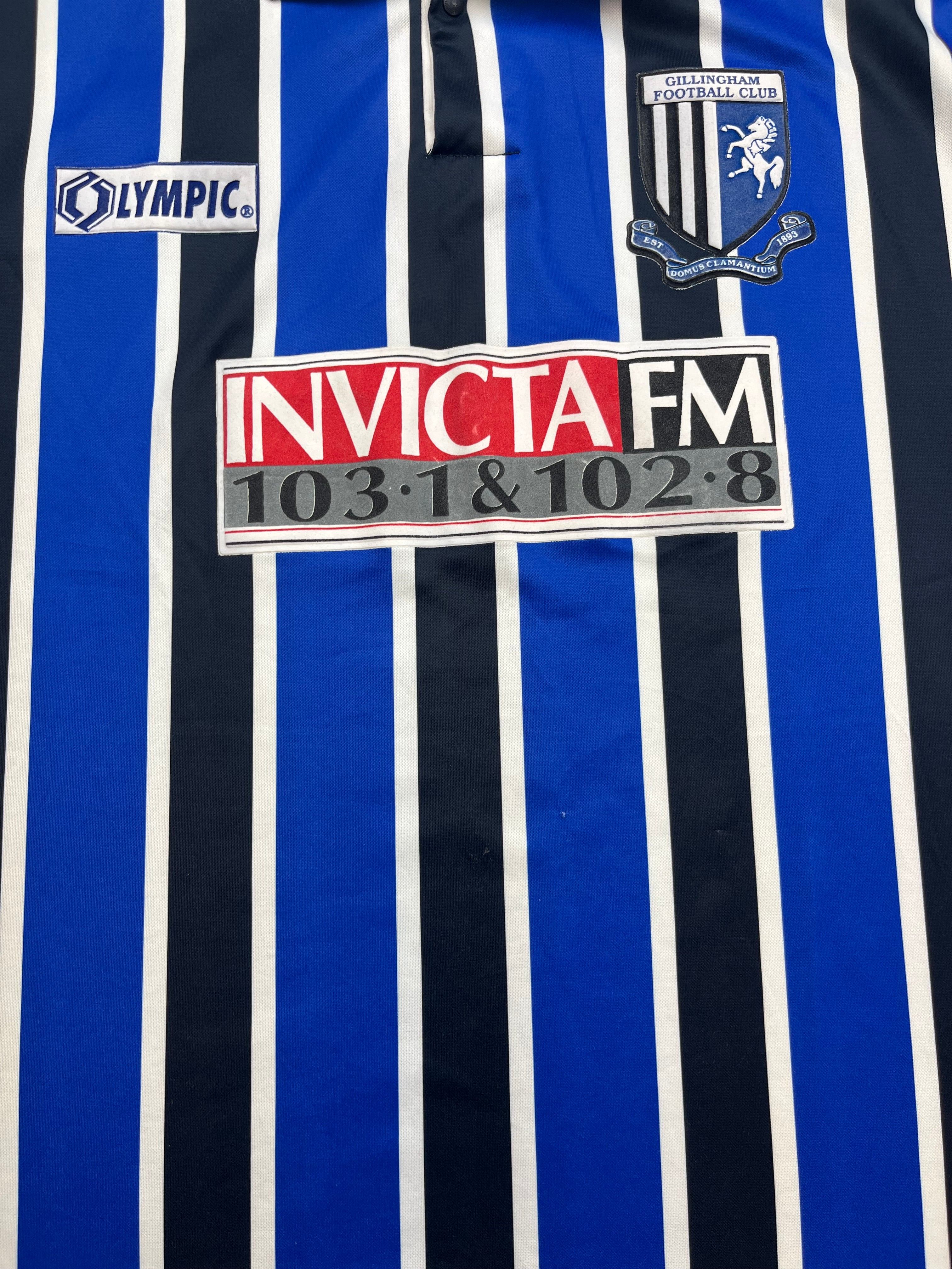 1995/96 Gillingham Home Shirt (XXL) 9/10