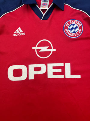 1999/01 Bayern Munich *Player Issue* L/S Home Shirt Linke #25 (XL) 9/10
