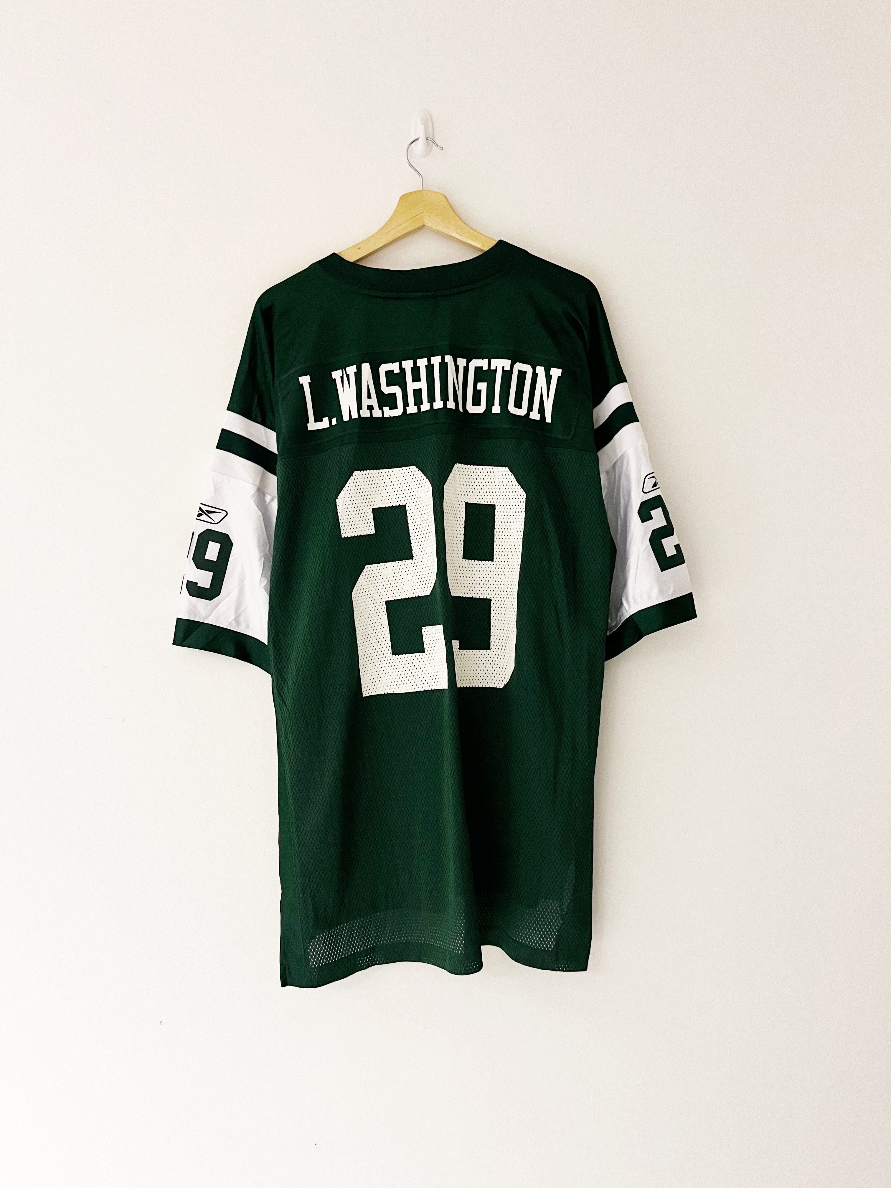 2008/09 New York Jets Home Reebok Jersey L.Washington #29 (XL) 9/10