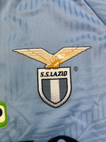 1997/98 Lazio *Player Spec* Home L/S Shirt Mancini #10 (L) 9.5/10