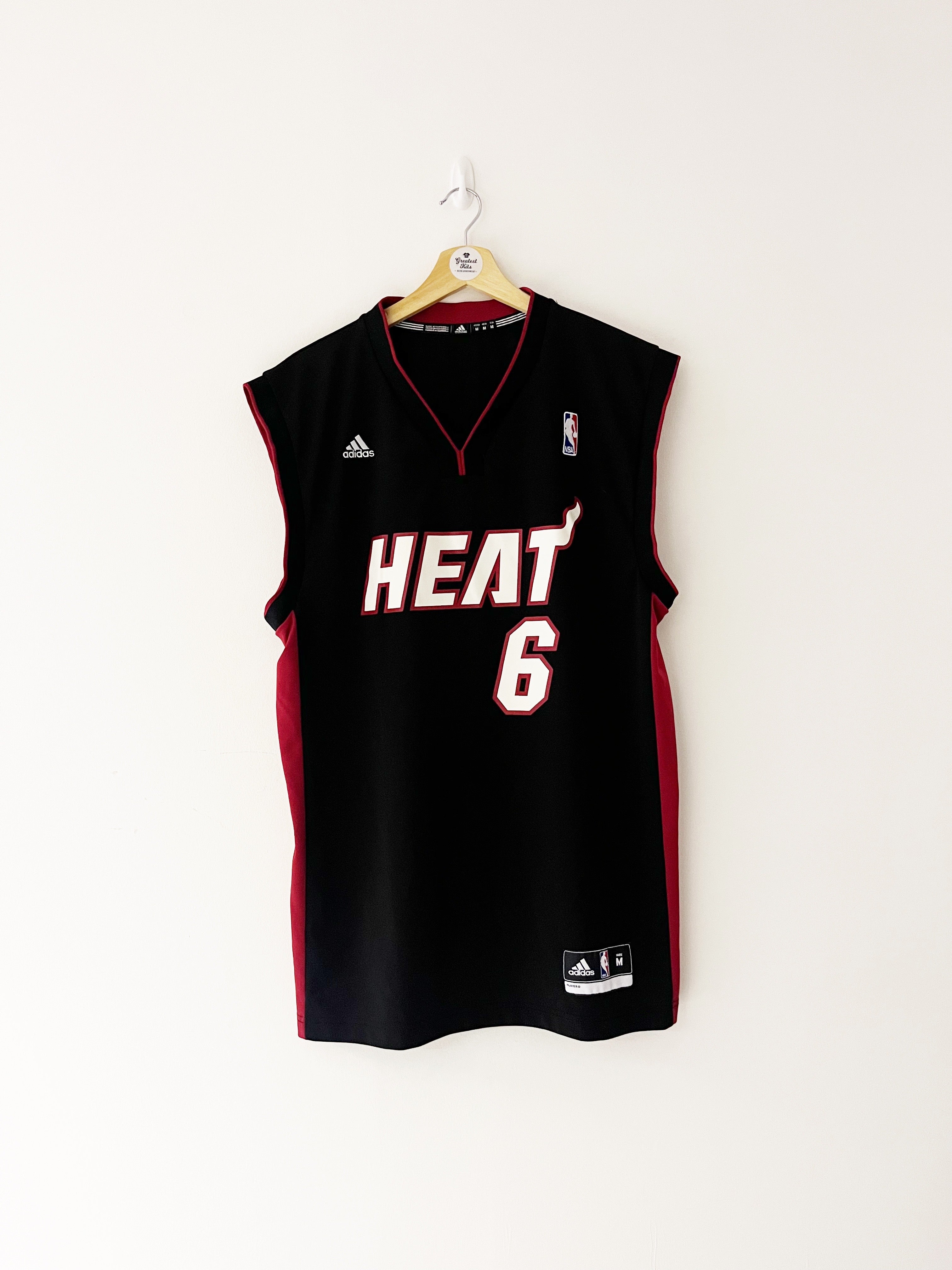 2010-12 Miami Heat Adidas Road Jersey James #6 (M) 9/10