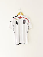 2007/09 England Home Shirt Gerrard #4 (S) 9/10