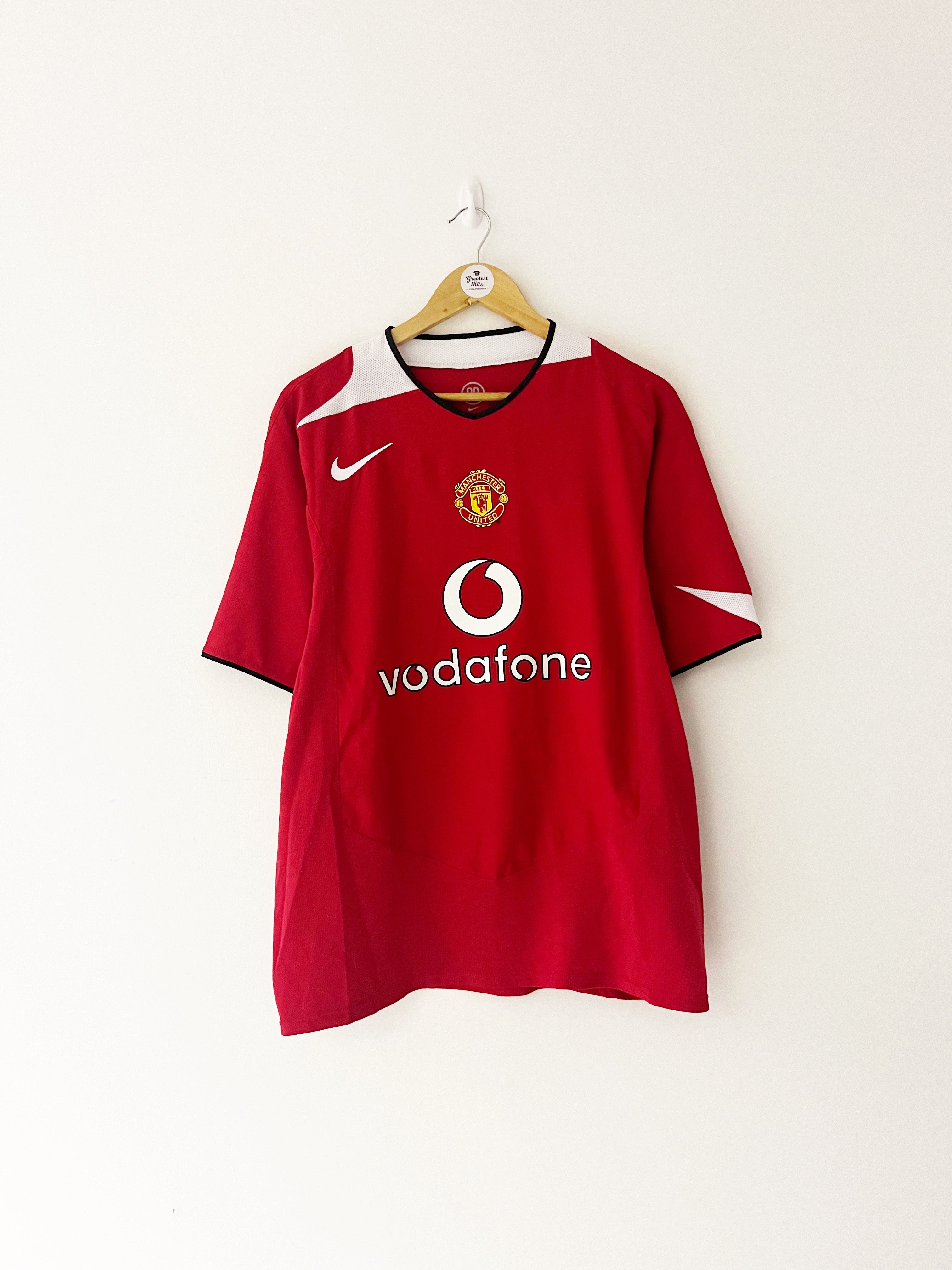 2004/06 Manchester United Home Shirt v.Nistelrooy #10 (L) 8.5/10