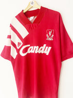 1991/92 Liverpool Home Shirt (M) 8/10