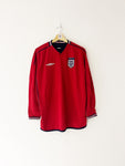 2002/04 England Away L/S Shirt (M) 9/10