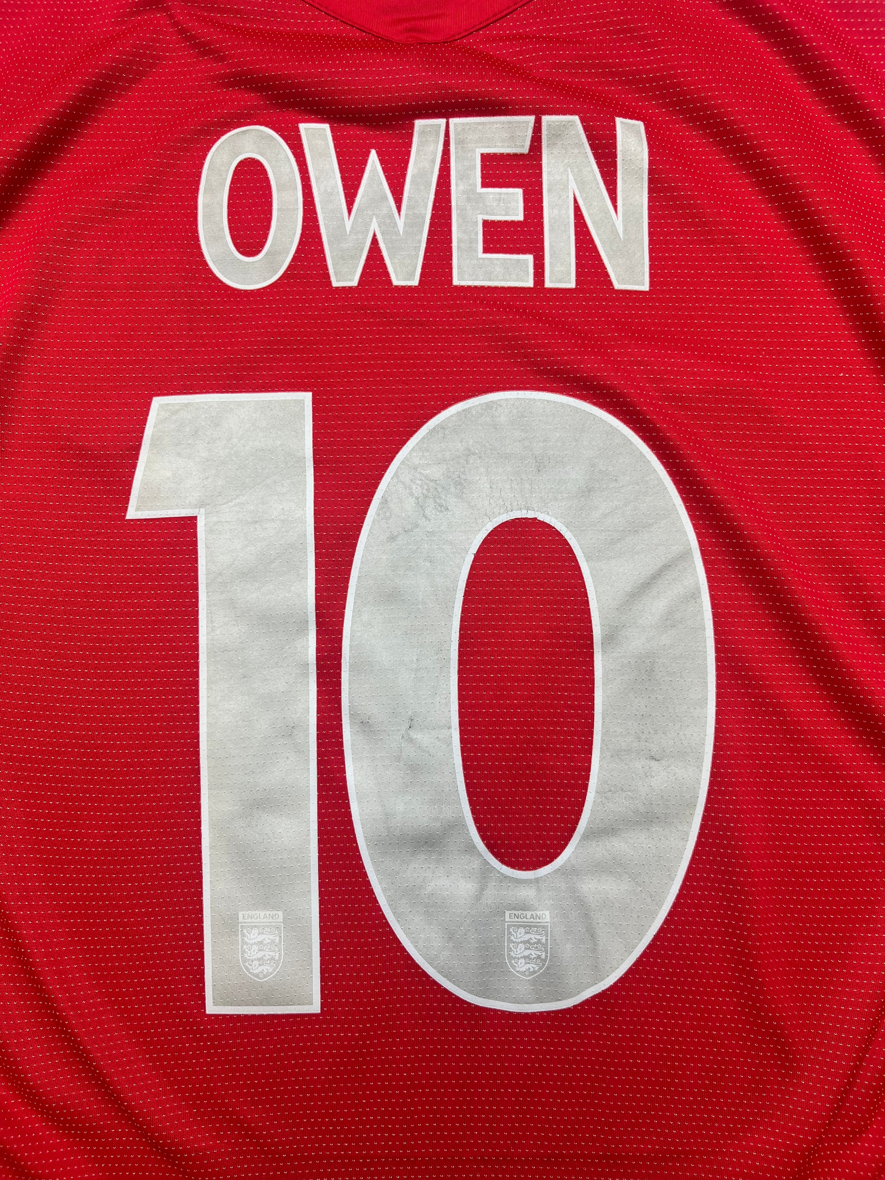 2004/06 England Away Shirt Owen #10 (M) 8/10