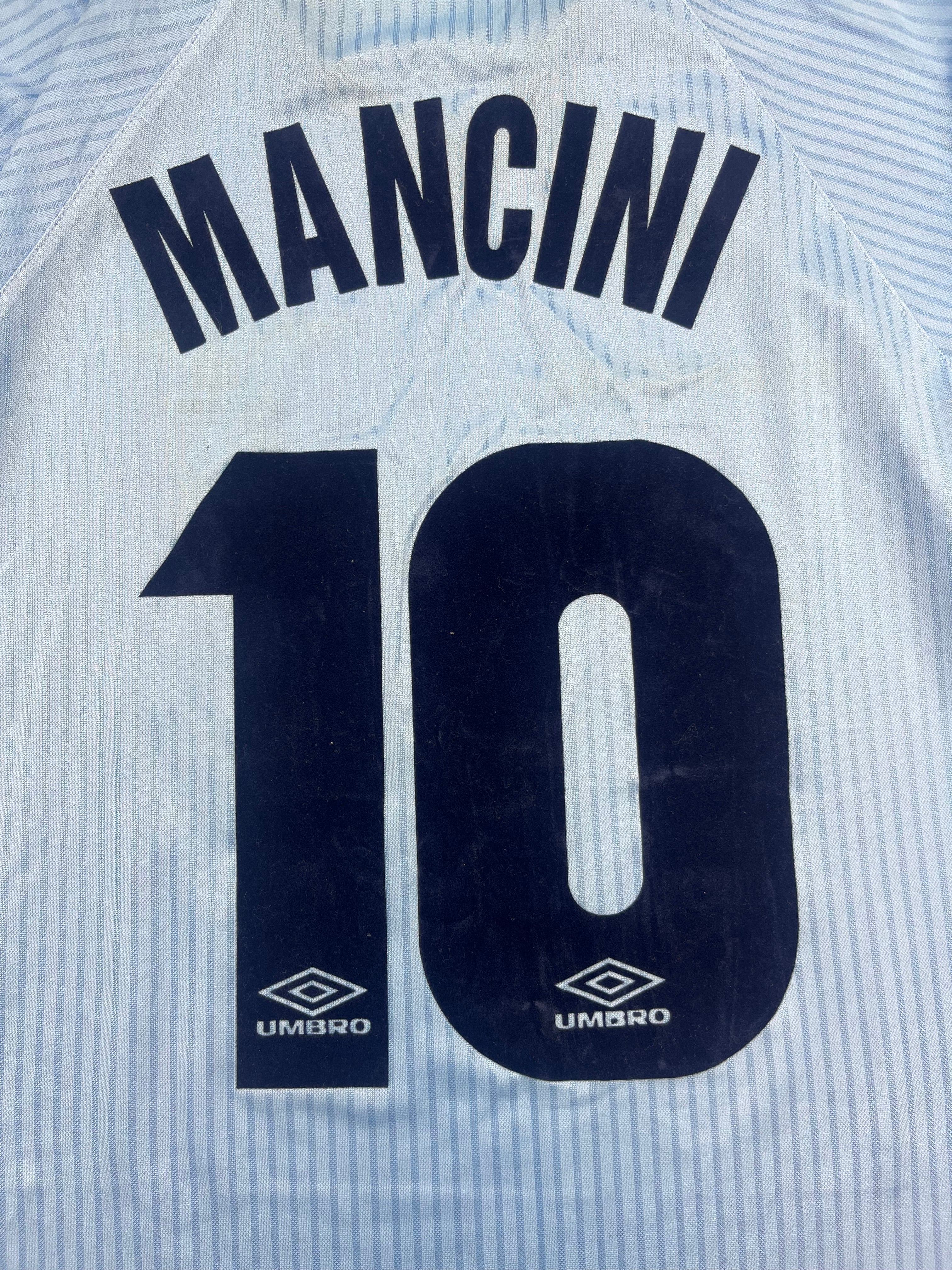 1997/98 Lazio *Player Spec* Home L/S Shirt Mancini #10 (L) 9.5/10