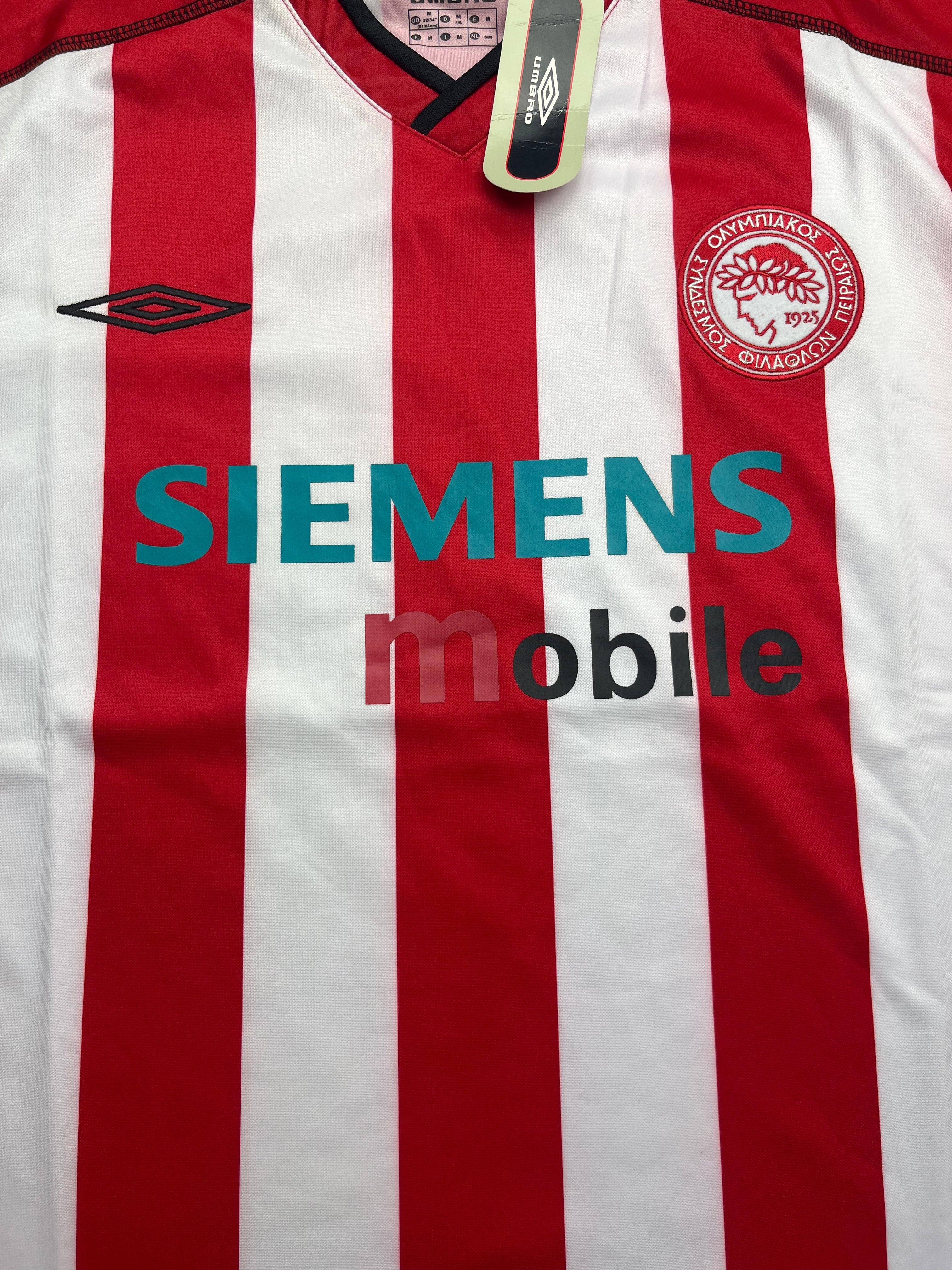 2002/03 Olympiakos Home Shirt (M) BNWT