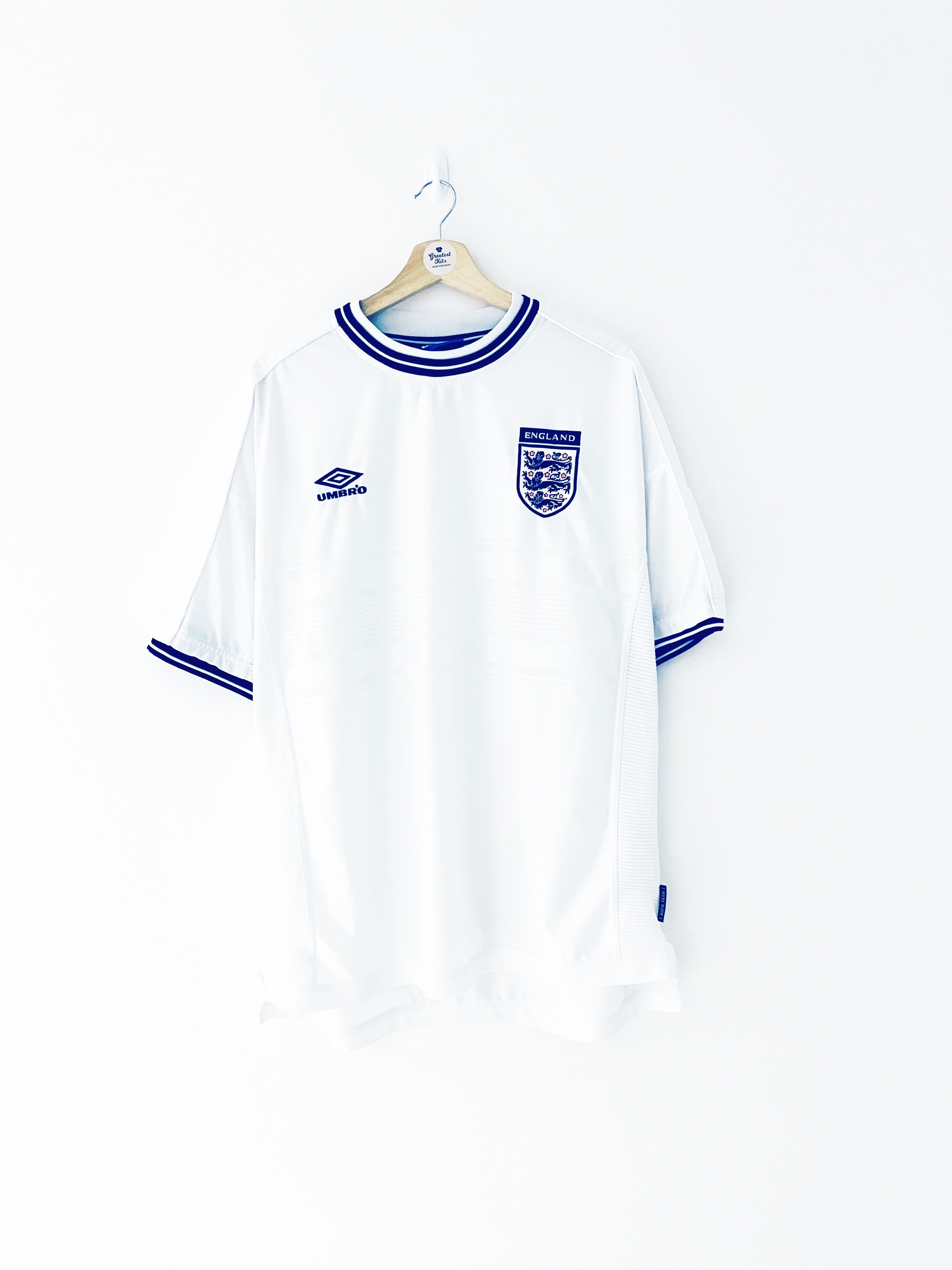 1999/01 England Home Shirt (XXL) 9/10