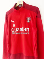 2020/21 Rotherham 1/4 Zip *Player Issue* Training Top #9 (L) 9/10