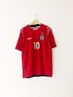 2004/06 England Away Shirt Owen #10 (M) 8/10