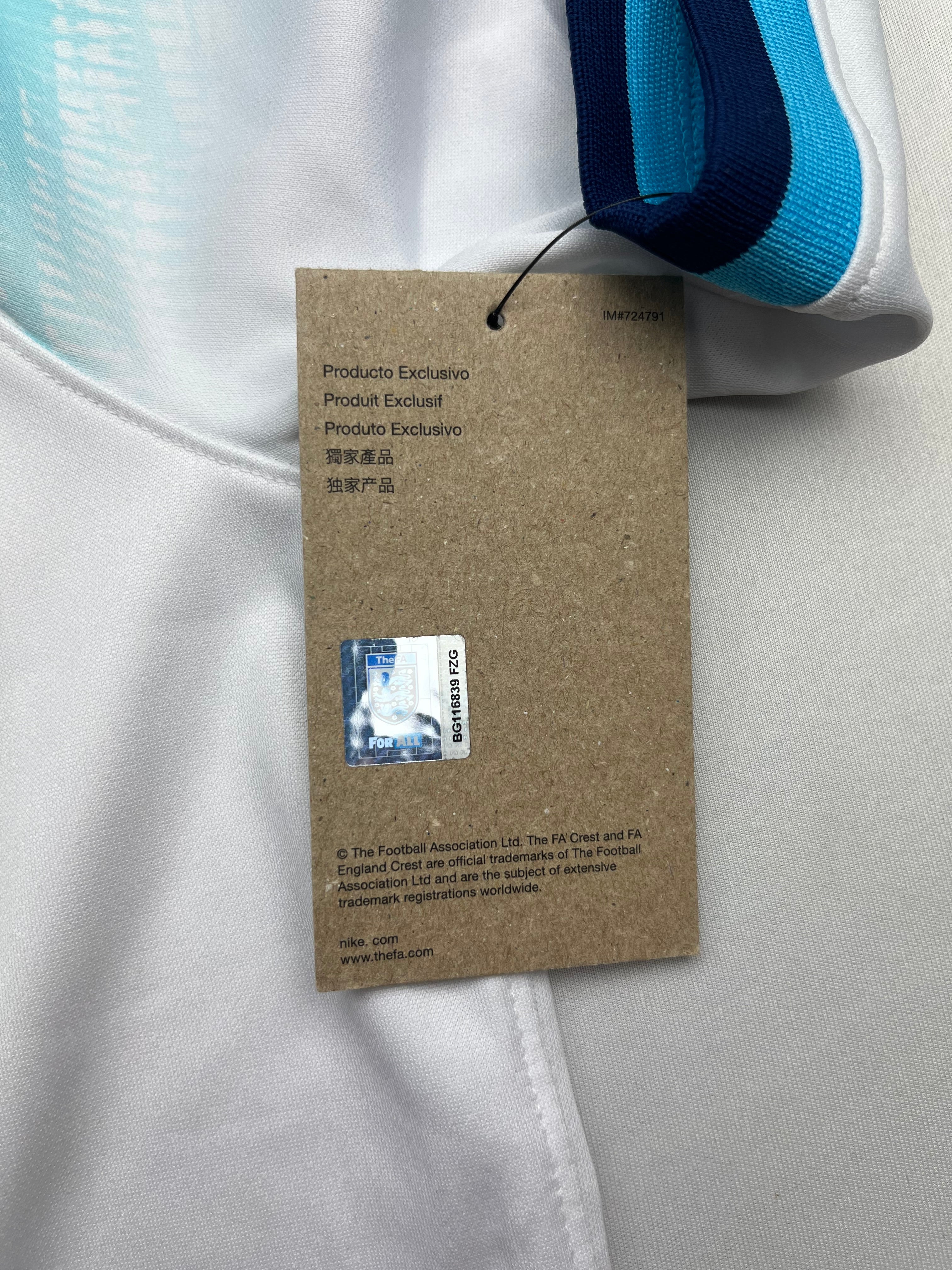 2022/23 England Home Shirt (M) BNWT