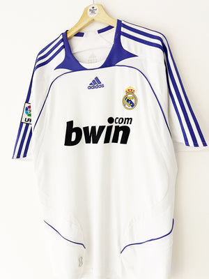 2007/08 Real Madrid Home Shirt (XL) 9/10