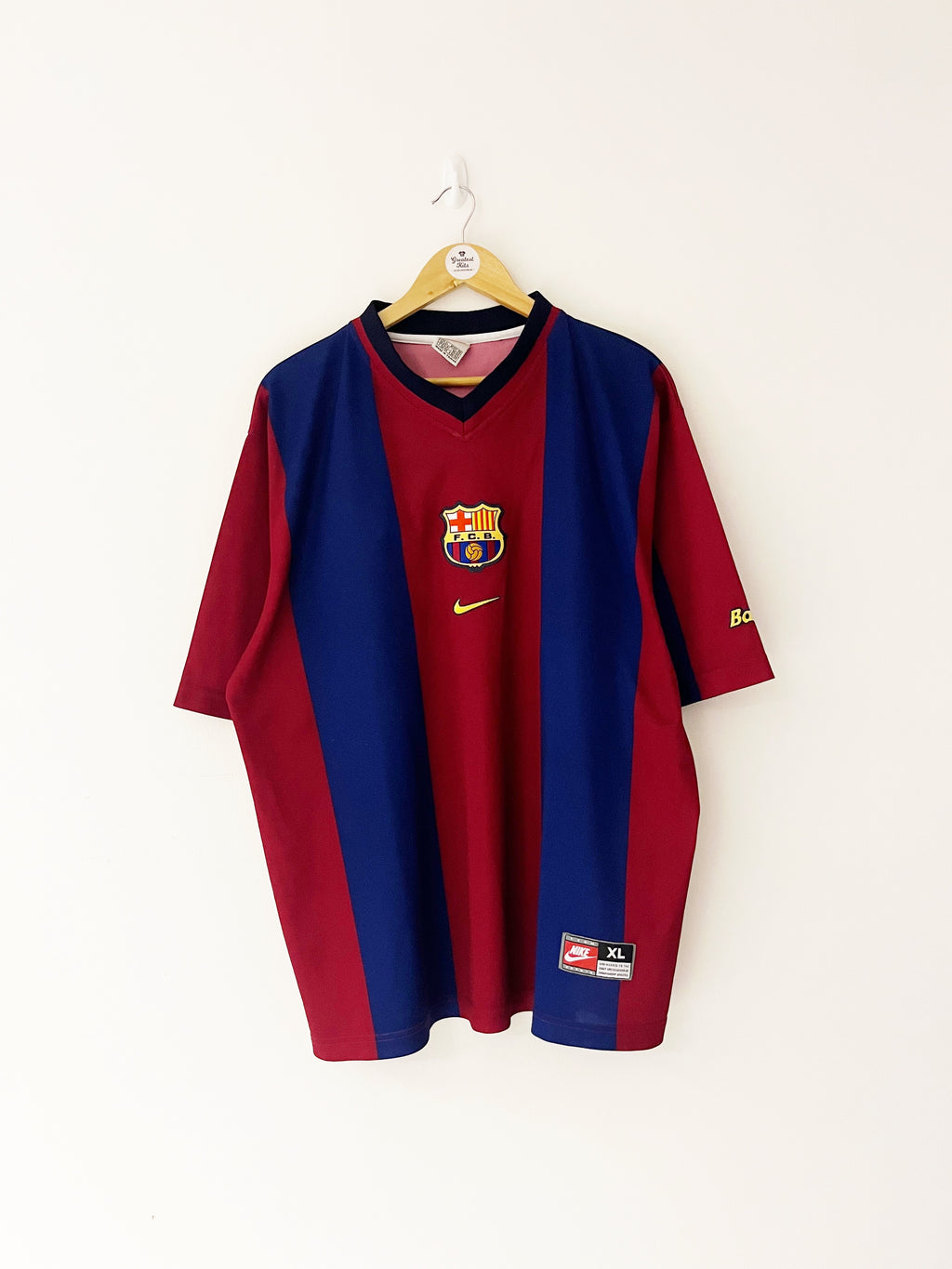 1998/00 Barcelona Home Shirt (XL) 9/10