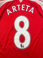 2015/16 Arsenal Home L/S Shirt Arteta #8 (S) 9/10