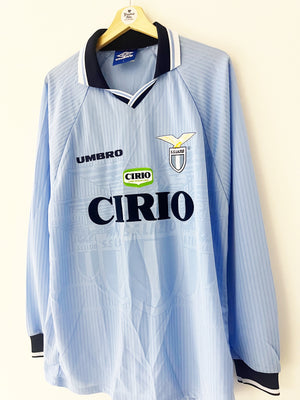 1997/98 Lazio *Player Spec* Home L/S Shirt Mancini #10 (L) 9.5/10