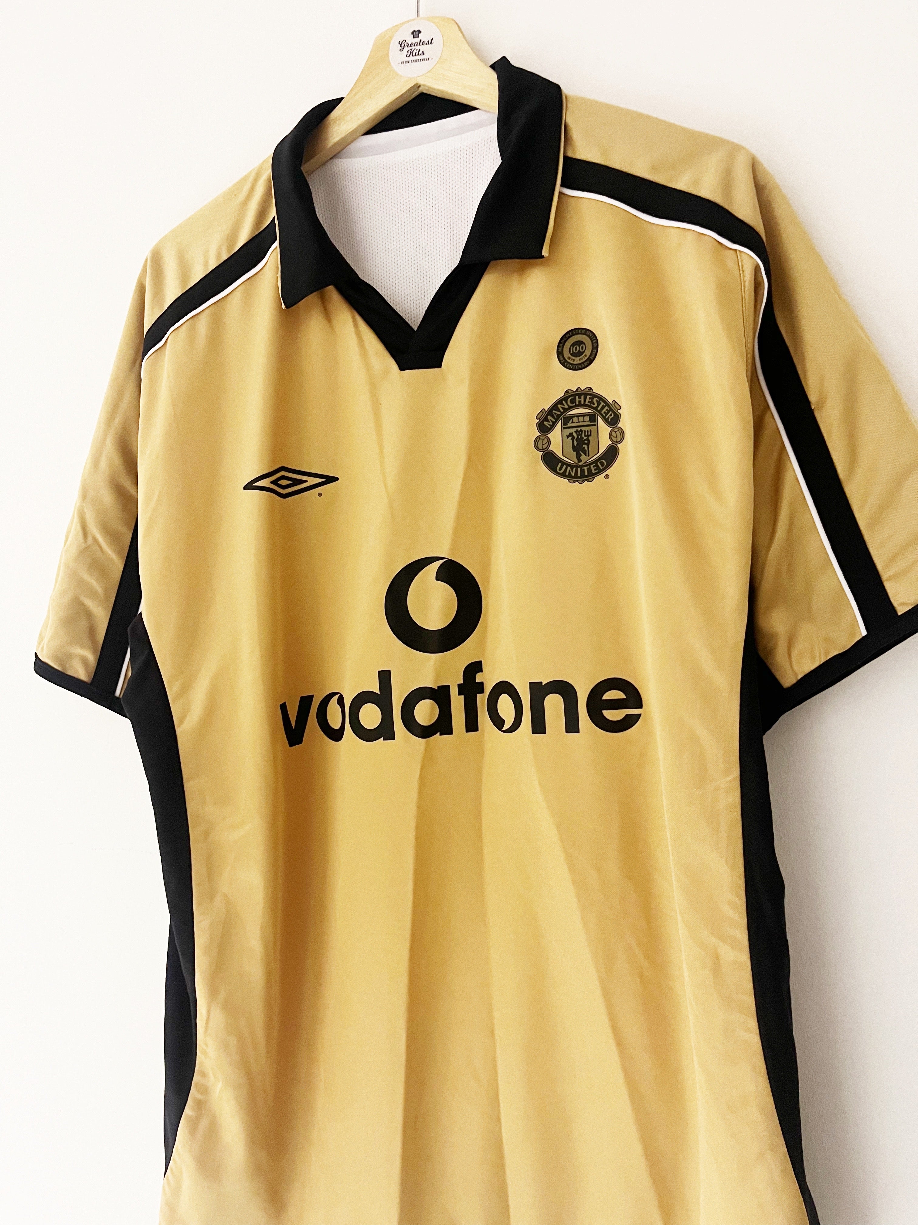 2001/02 Manchester United Reversible Away/Third Centenary Shirt (L) 8.5/10