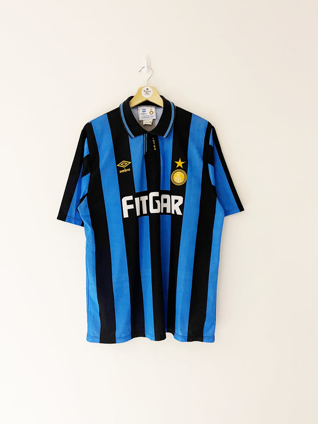 1991/92 Inter Milan Home Shirt (L) 9/10