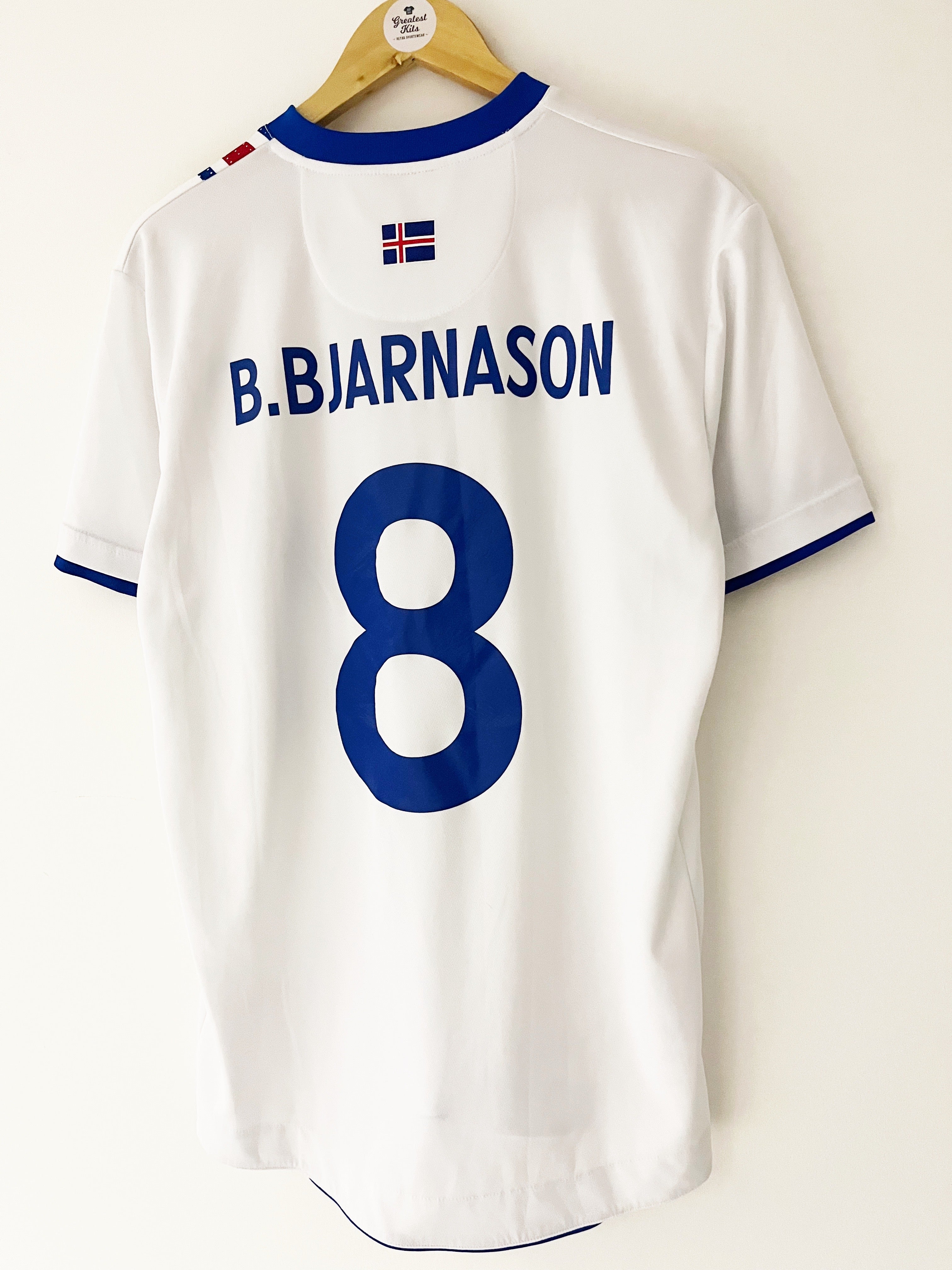 2016/17 Iceland Away Shirt B.Bjarnason #8 (L) 9/10