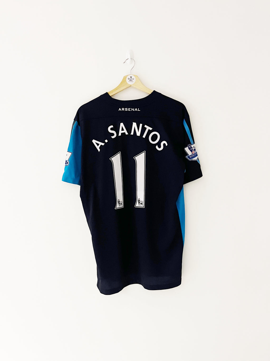2011/12 Arsenal ‘125th Anniversary’ Away Shirt A.Santos #11 (L) 9/10