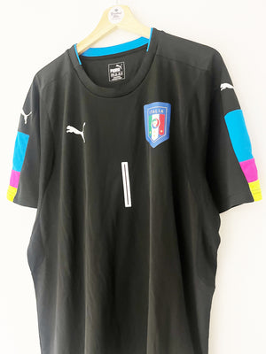 2016/17 Italy Away S/S GK Shirt Buffon #1 (XXL) 9/10