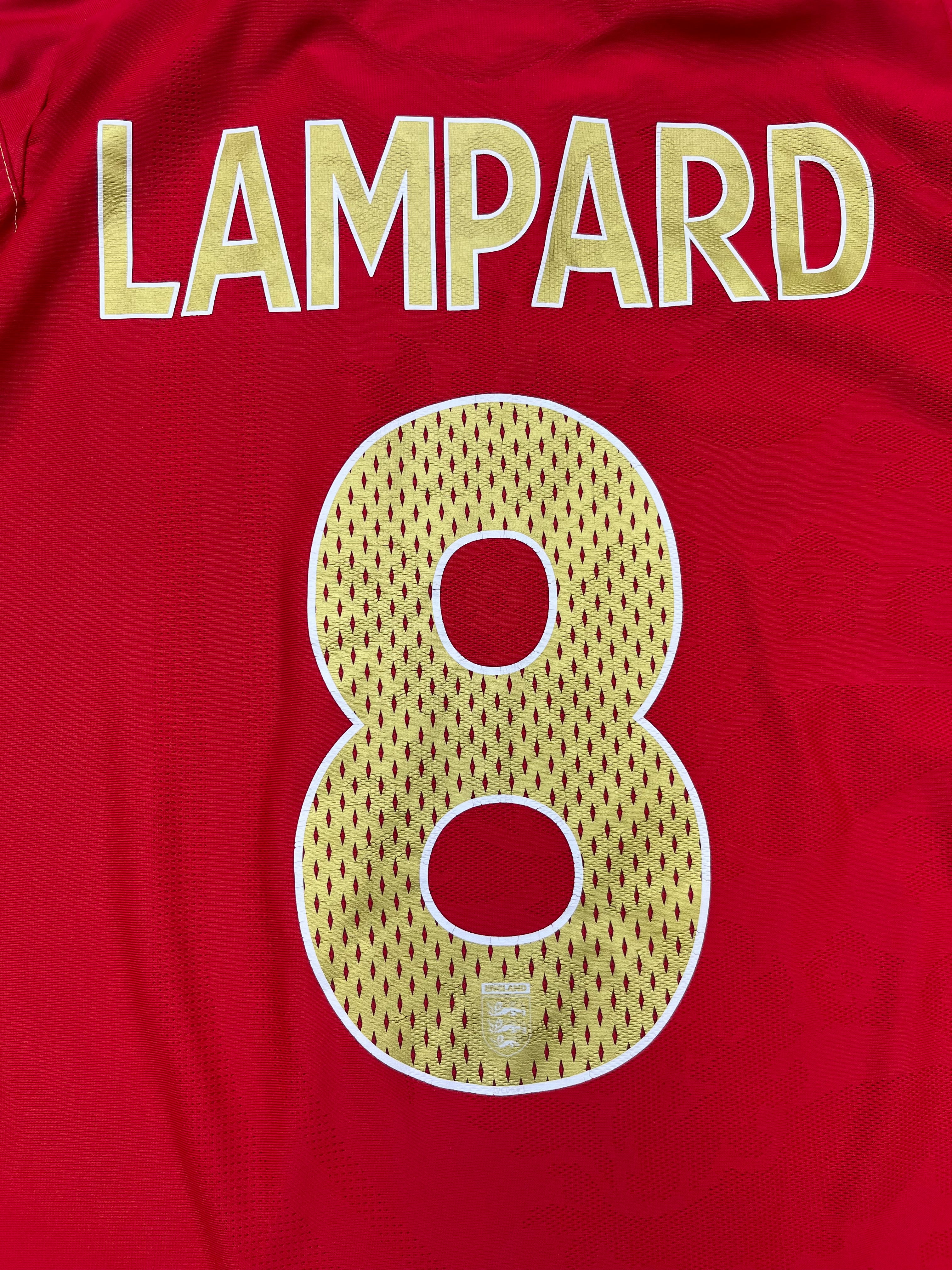 2006/08 England Away Shirt Lampard #8 (M) 8.5/10