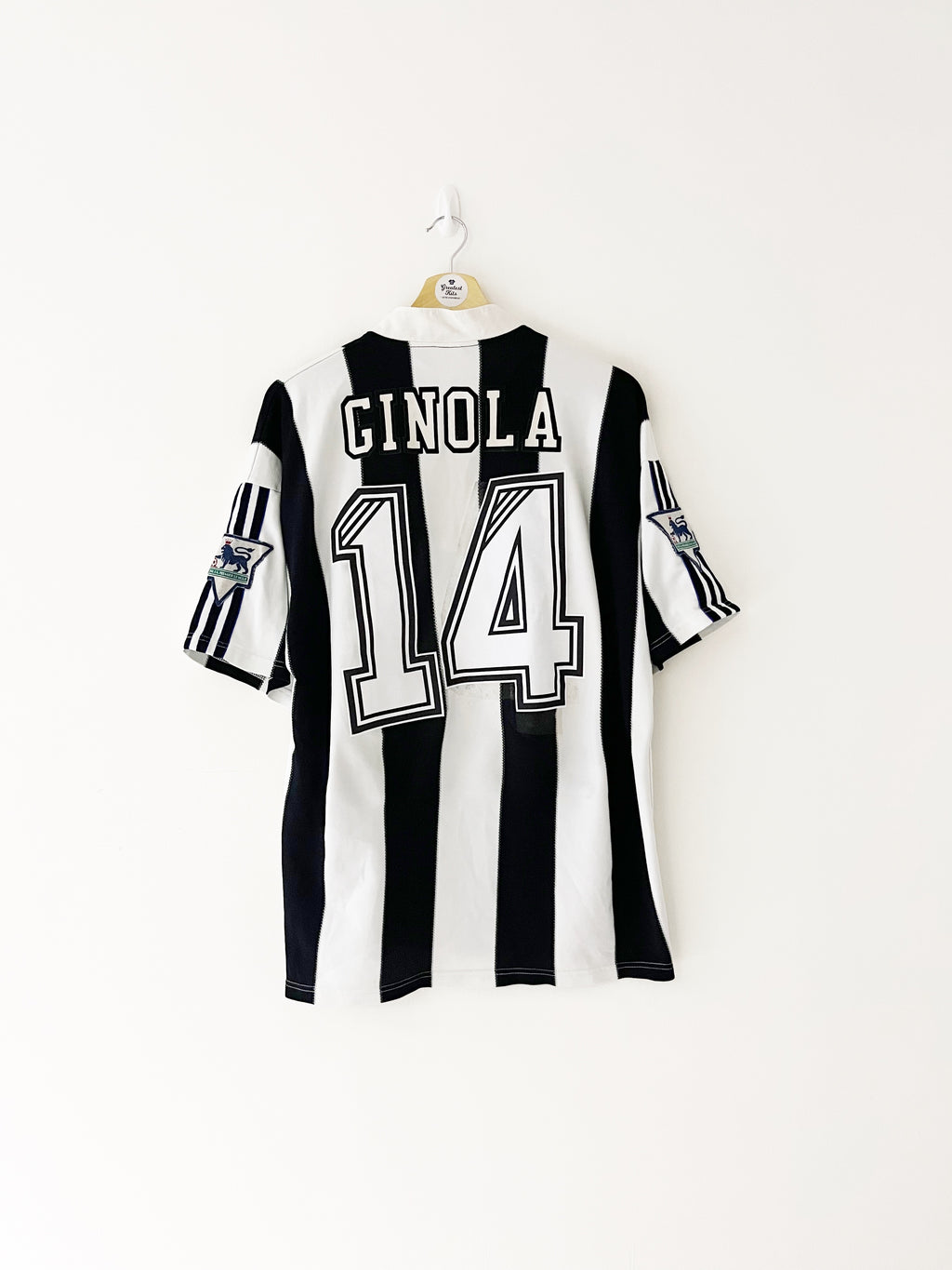 1995/97 Newcastle Home Shirt Ginola #14 (L) 7.5/10