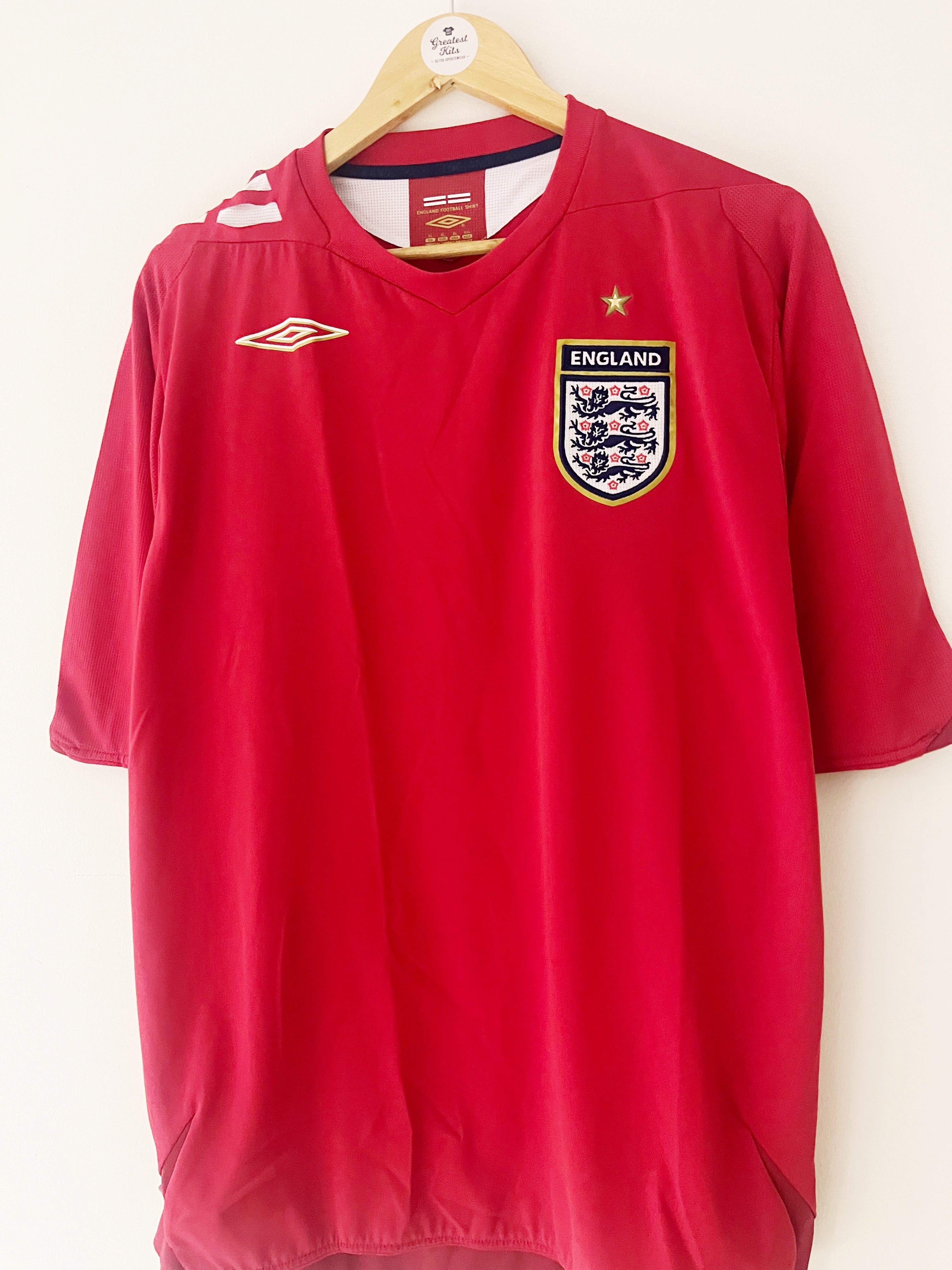2006/08 England Away Shirt (XL) 9/10
