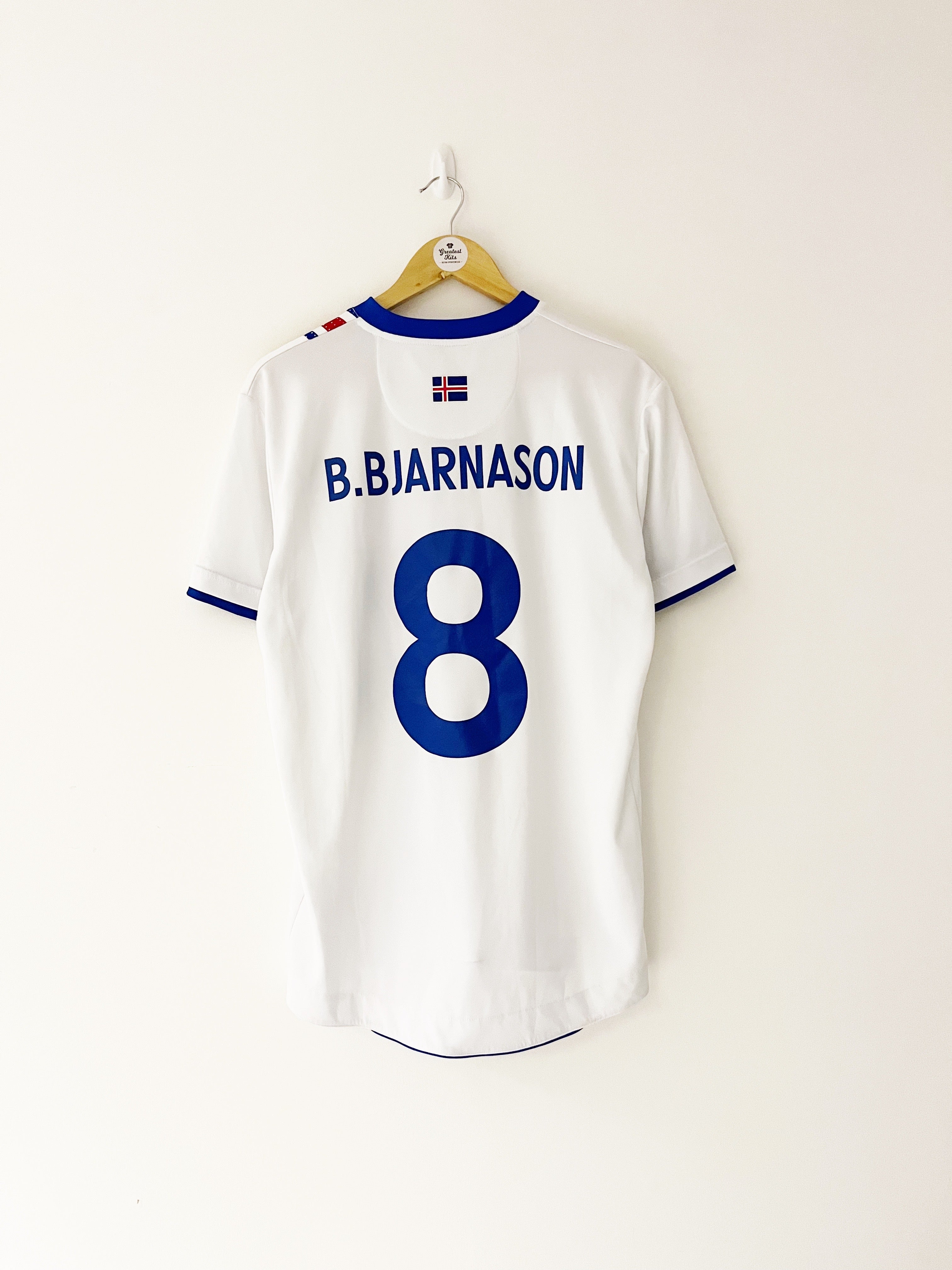 2016/17 Iceland Away Shirt B.Bjarnason #8 (L) 9/10