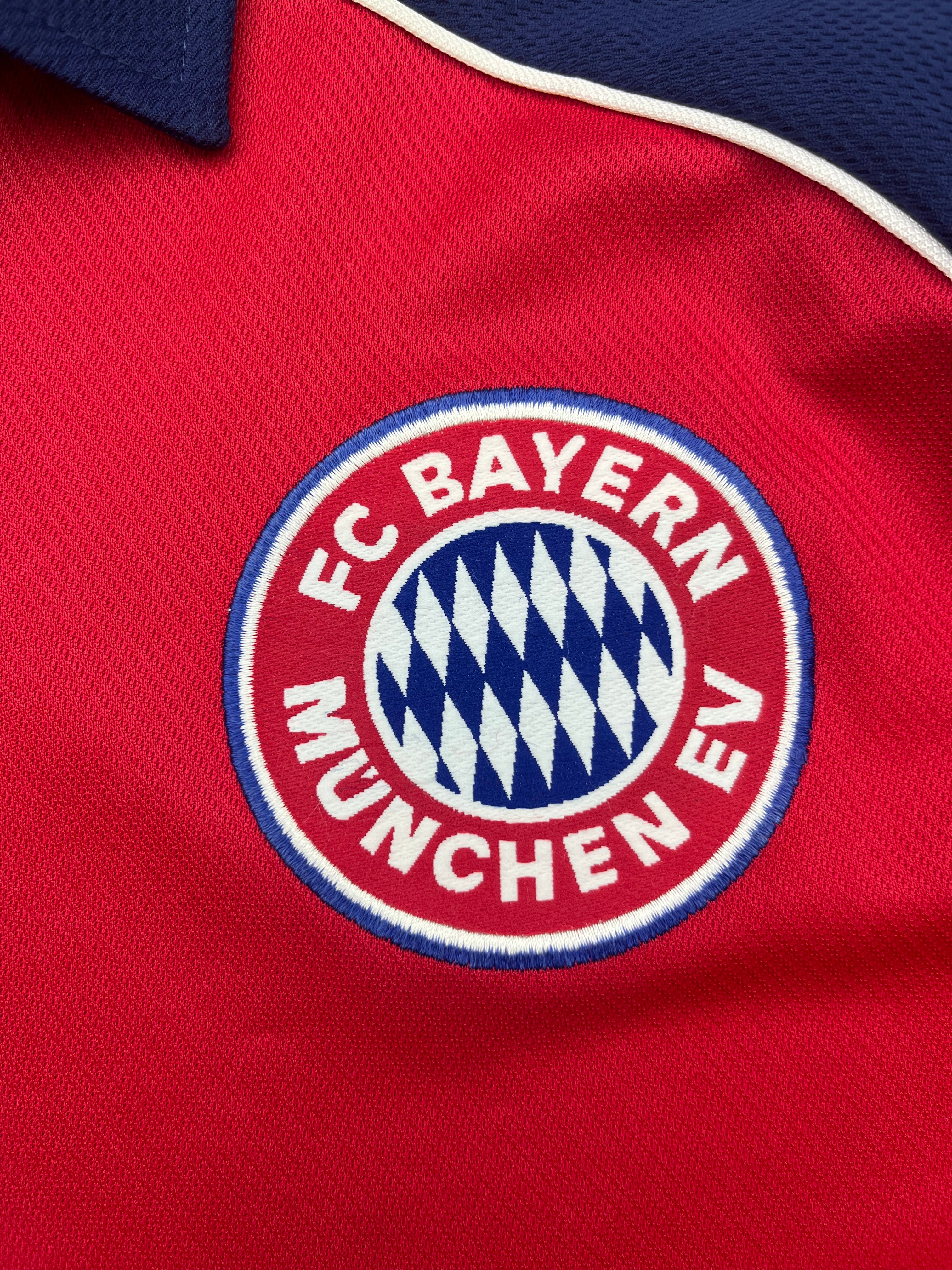 1999/01 Bayern Munich *Player Issue* L/S Home Shirt Linke #25 (XL) 9/10