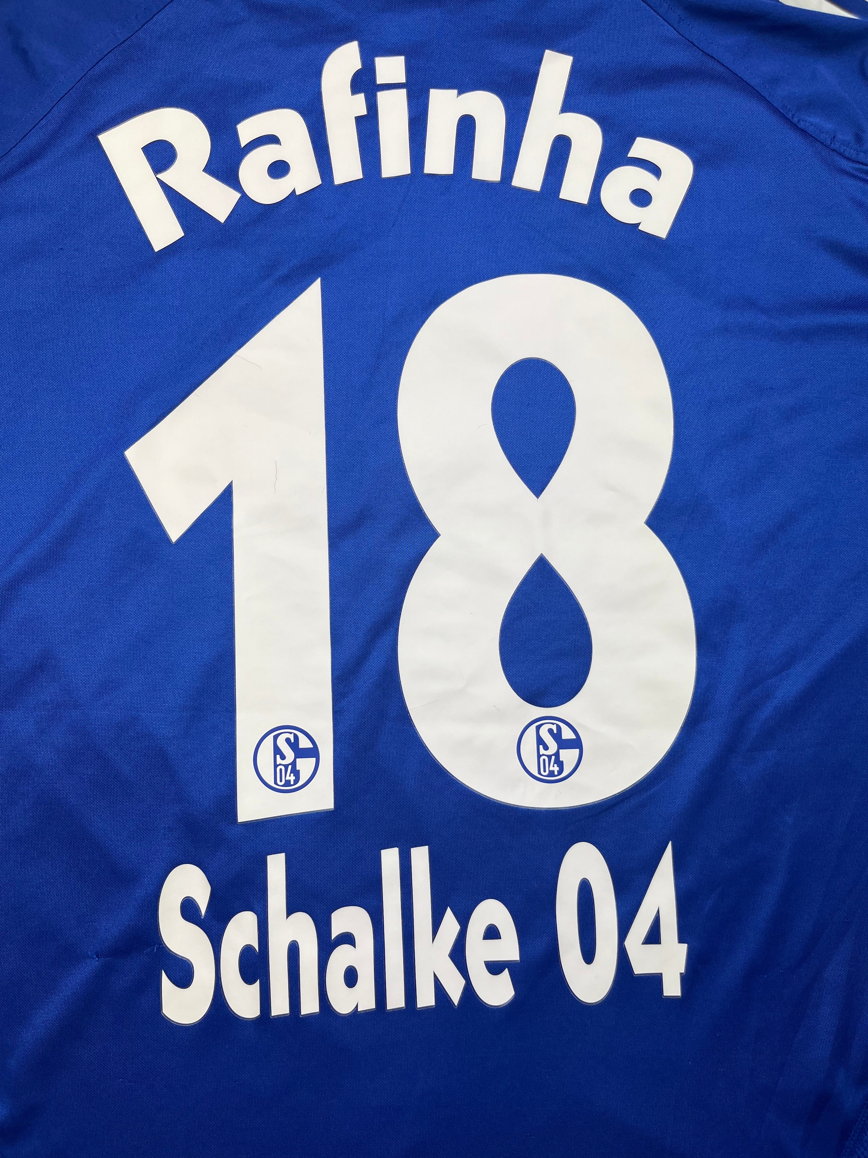 2005/06 Schalke Home Shirt Rafina #18 (XL) 8/10
