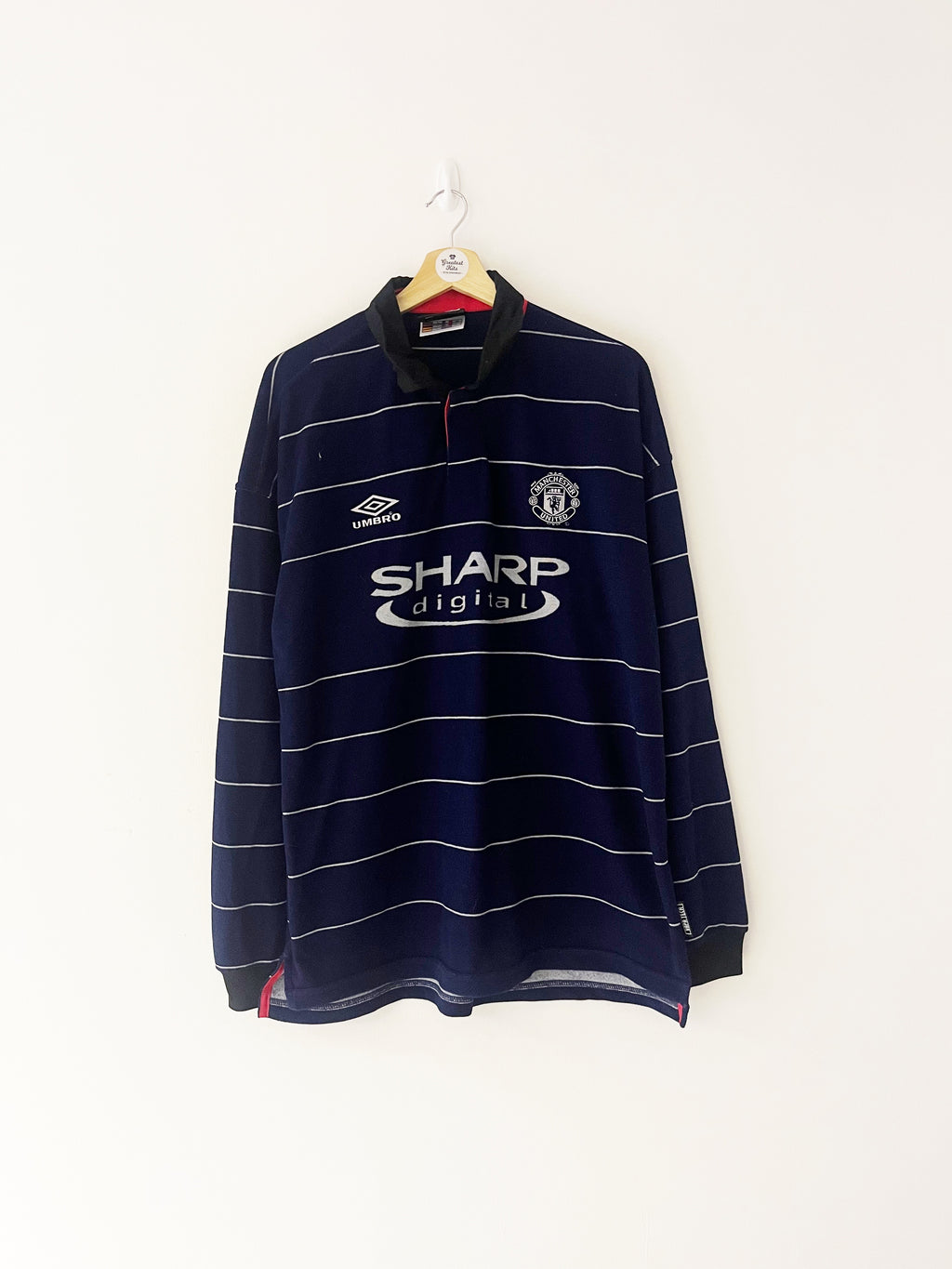 1999/00 Manchester United Away L/S Shirt (L) 9/10