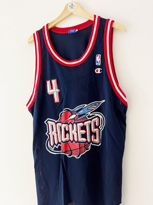 1995/01 Houston Rockets Champion Alternate Jersey Barkley #4 (XL) 8.5/10