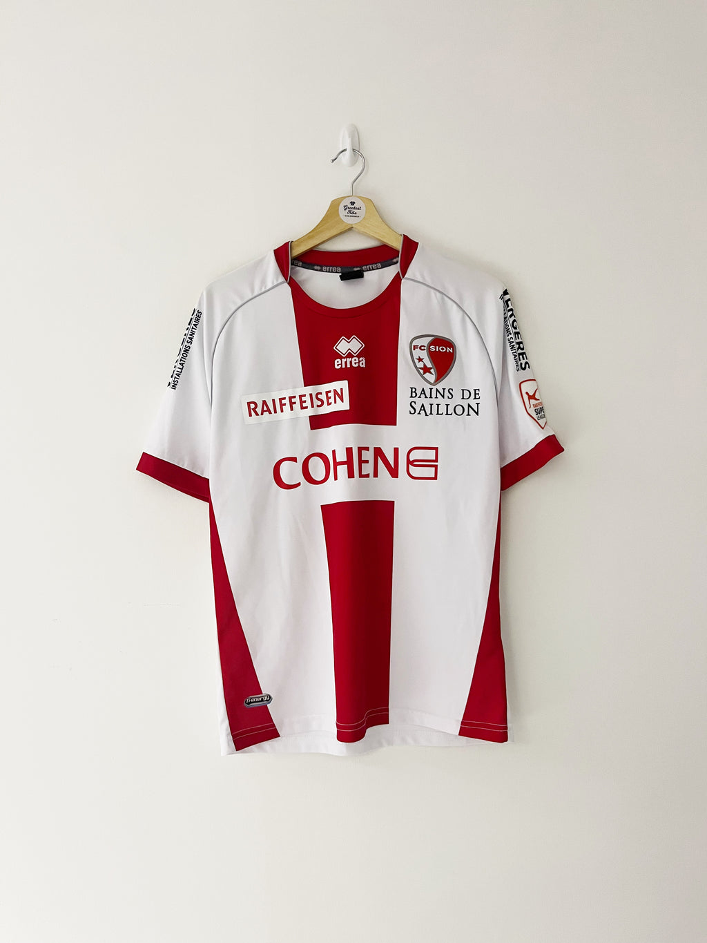 2014/15 FC Sion *Squad Signed* Home Shirt (M) 9/10